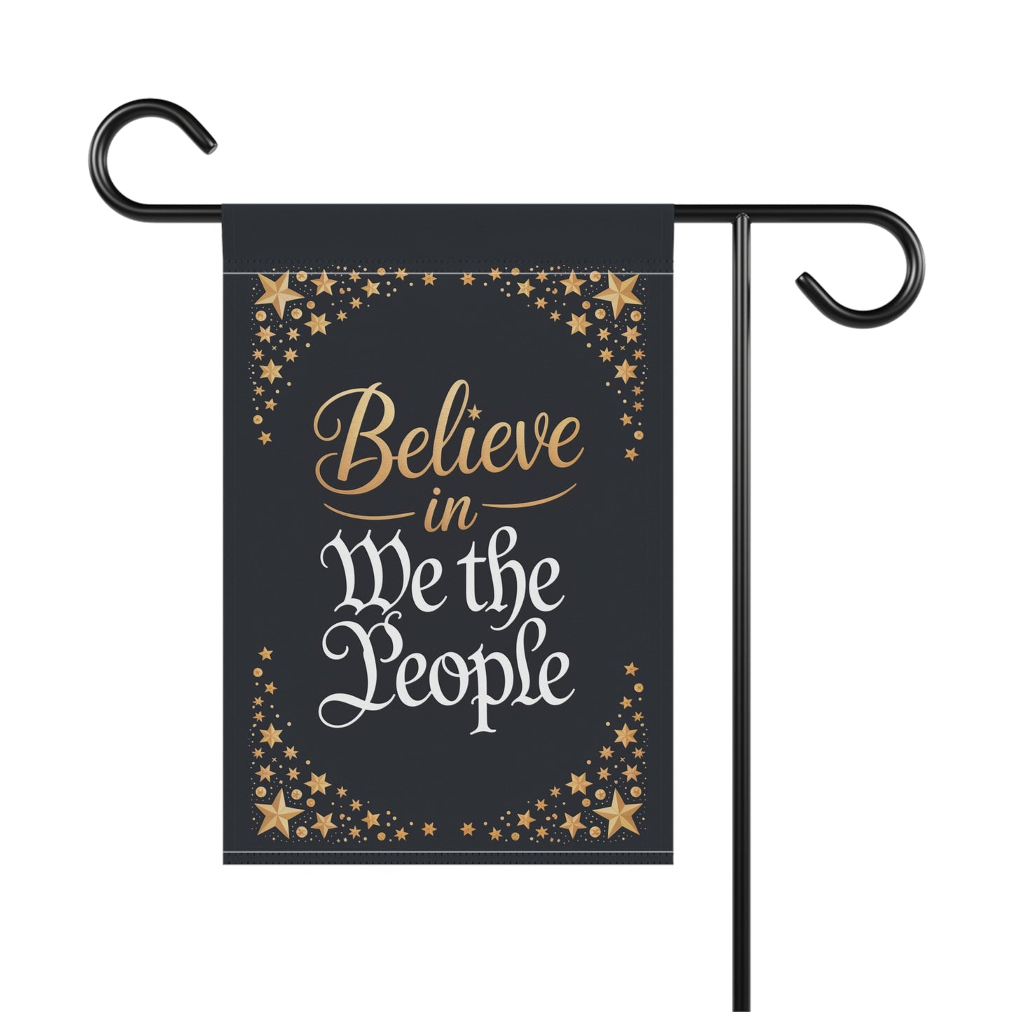 Believe in We the People Holiday Garden Flag, Christmas Garden Flag, Holiday Garden Flag, Funny Political Holiday Decor, Democracy Gift