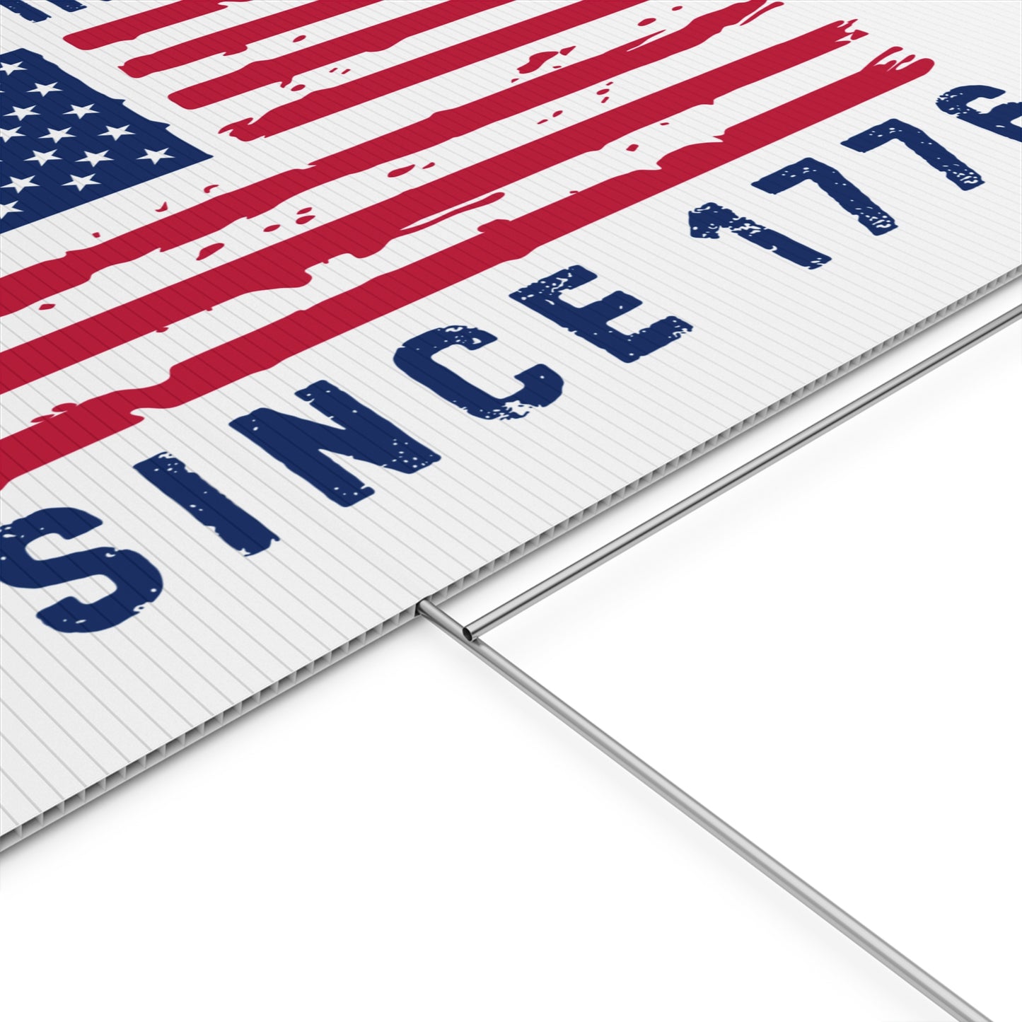 Rejecting Kings Since 1776 Yard Sign | Pro-Democracy Lawn Sign | Double-Sided Print