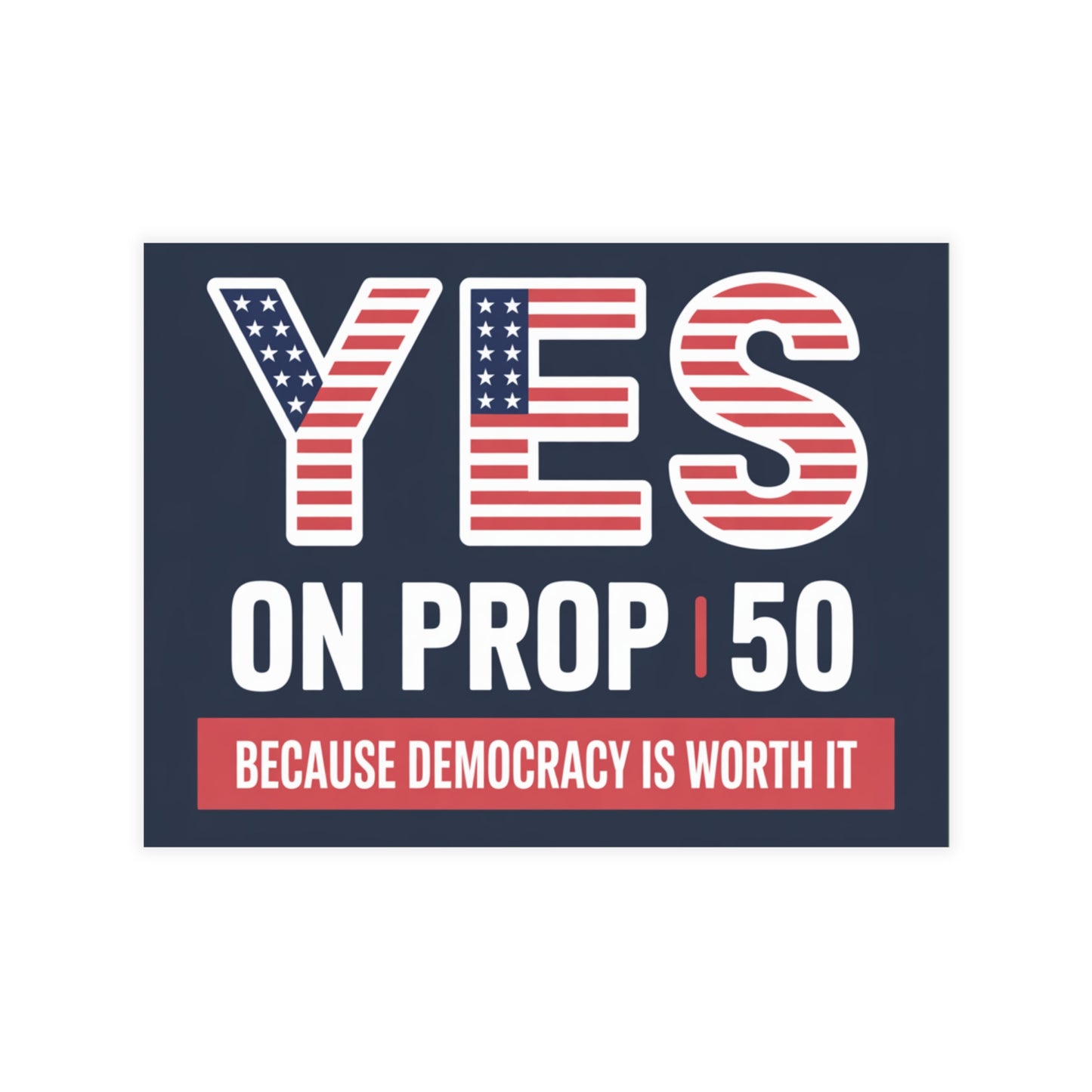 Yes on Prop 50 Postcards, Election Rigging Response Act Postcards, 6.25" x 4.6", 10, 30 or 50 Pack
