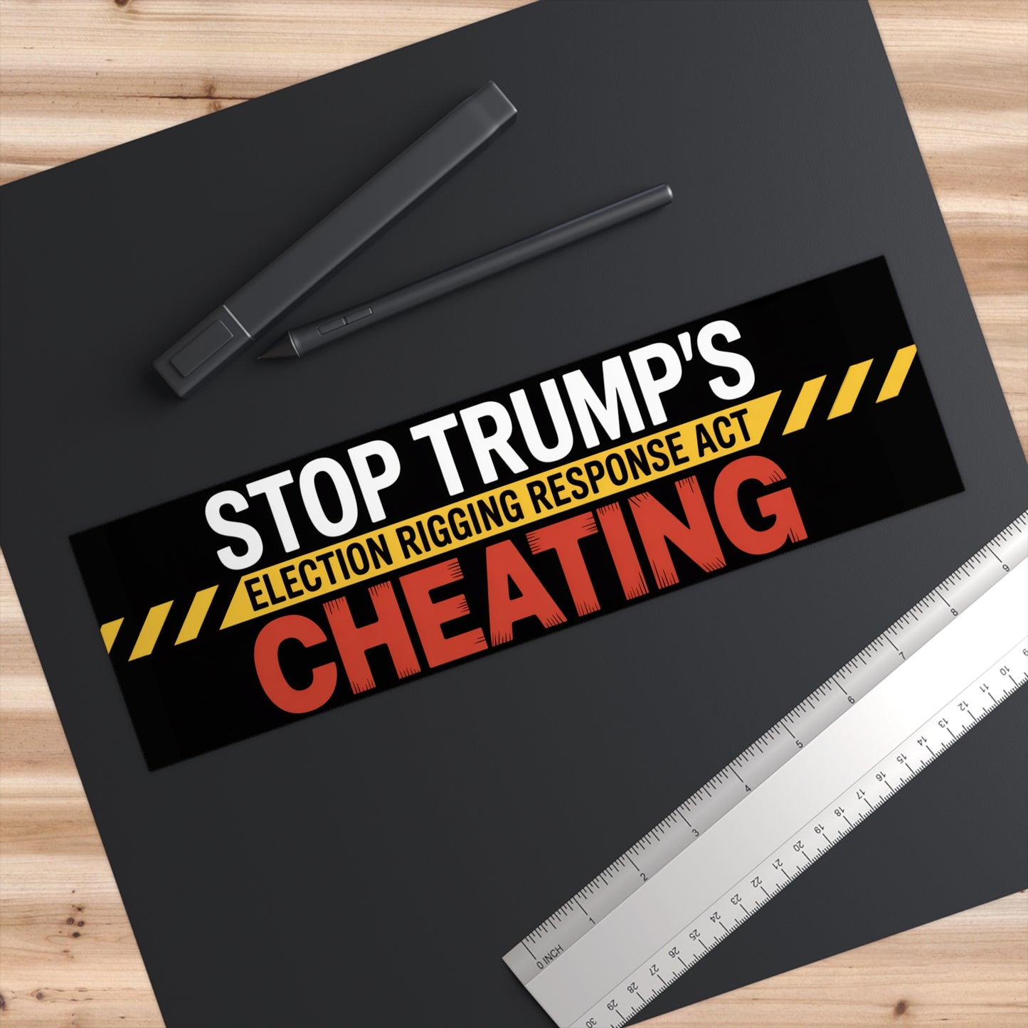Election Rigging Response Act Bumper Sticker, Prop 50 Bumper Sticker, Stop Trump's Cheating Bumper Sticker, Gerrymandering Bumper Sticker,