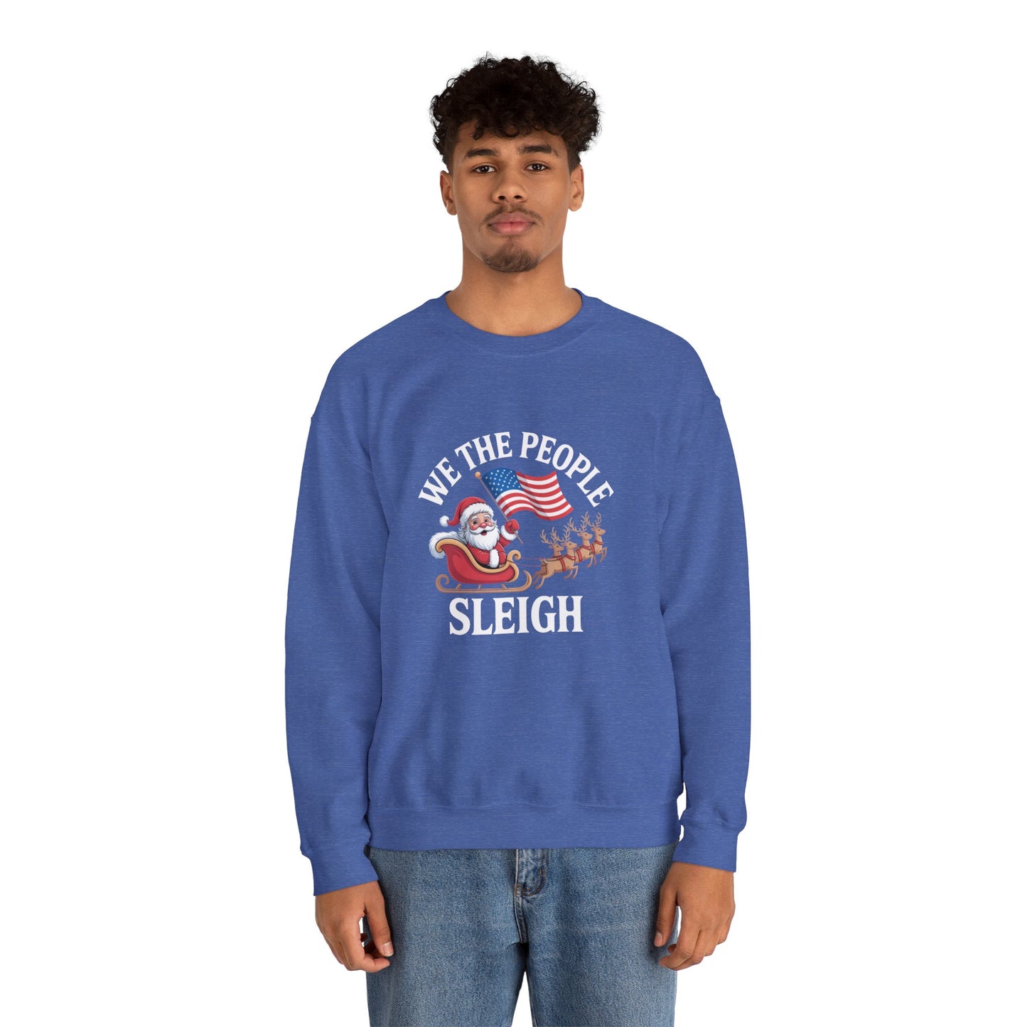 We the People Sleigh Sweatshirt, Merry Resistmas Sweatshirt, Holiday Sweatshirt, Christmas Sweatshirt, Unisex, Many Colors, Free Shipping