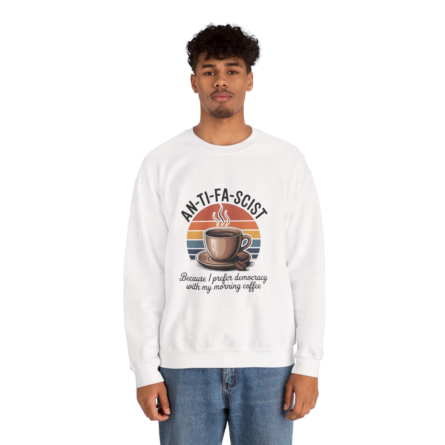 Funny Antifa Sweatshirt, Anti Fascist Sweatshirt, Anti Fascism Sweatshirt, Funny Anti Trump Sweatshirt, Unisex Style, Multiple Colors, Free Shipping,