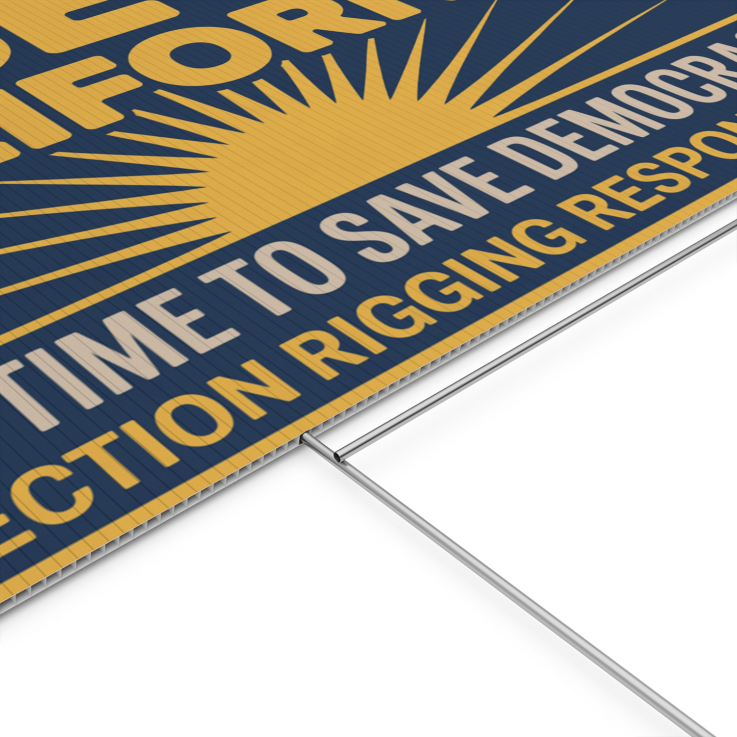 Prop 50 Yard Signs, 5 Pack, All 5 Designs Included, Election Rigging Response Act Yard Signs