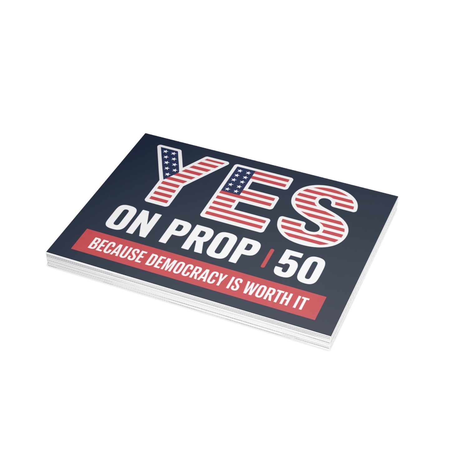 Yes on Prop 50 Postcards, Election Rigging Response Act Postcards, 6.25" x 4.6", 10, 30 or 50 Pack