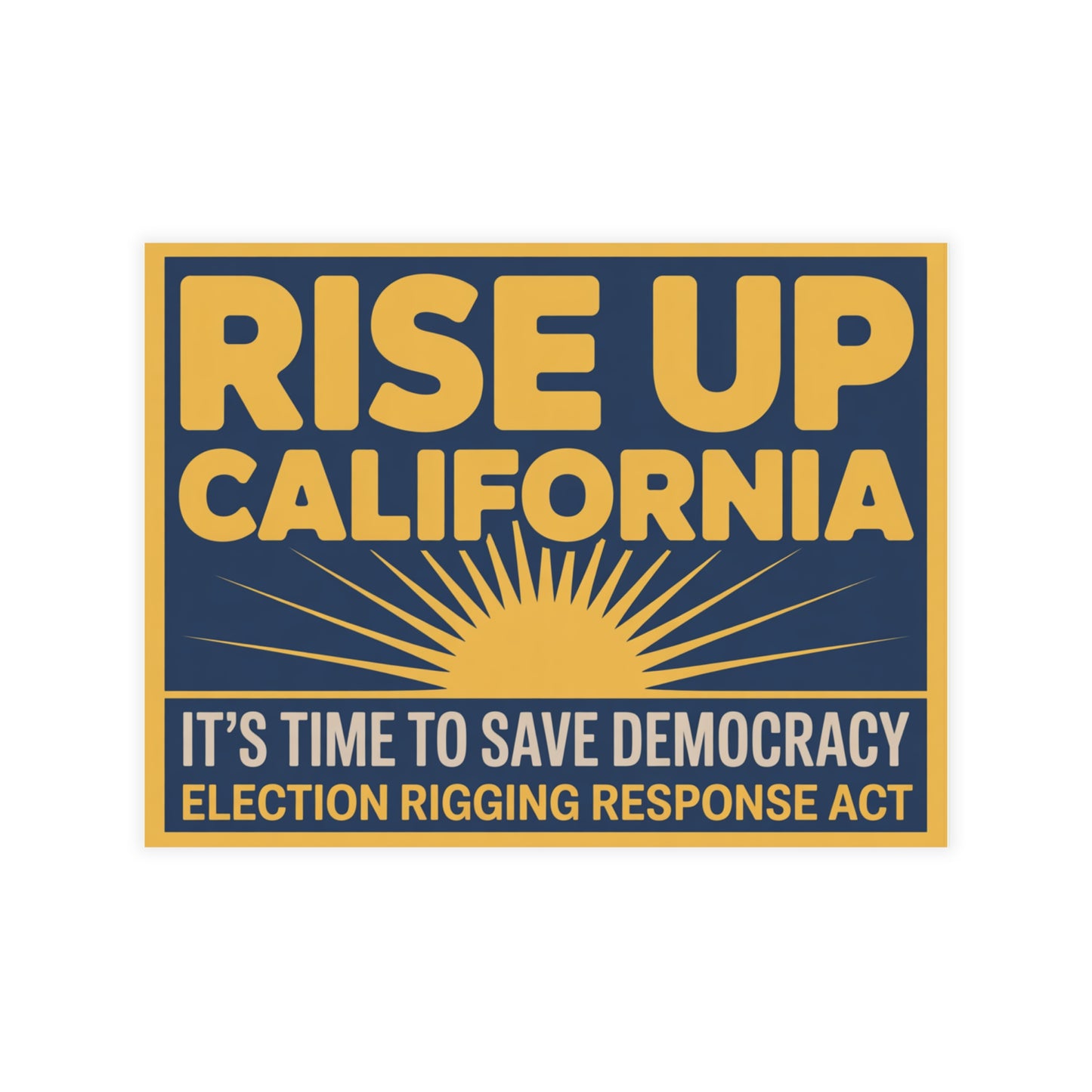 Prop 50 Postcards, Election Rigging Response Act Postcards, 6.25" x 4.6", 10, 30 or 50 Pack
