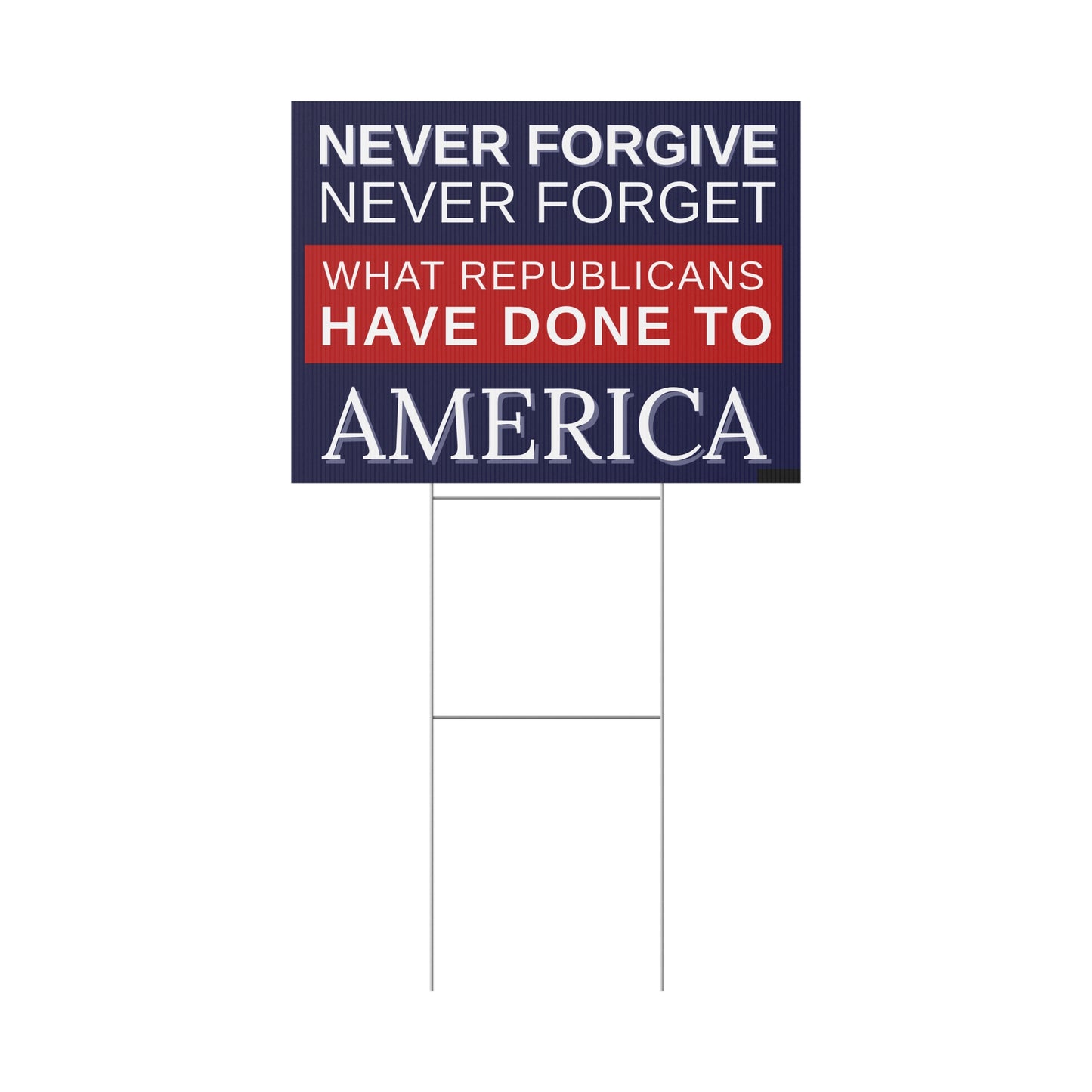 Anti Trump Yard Sign | Protest Sign | Anti Trump Sign | Political Yard Sign - Print on Both Sides - 18" x 24"