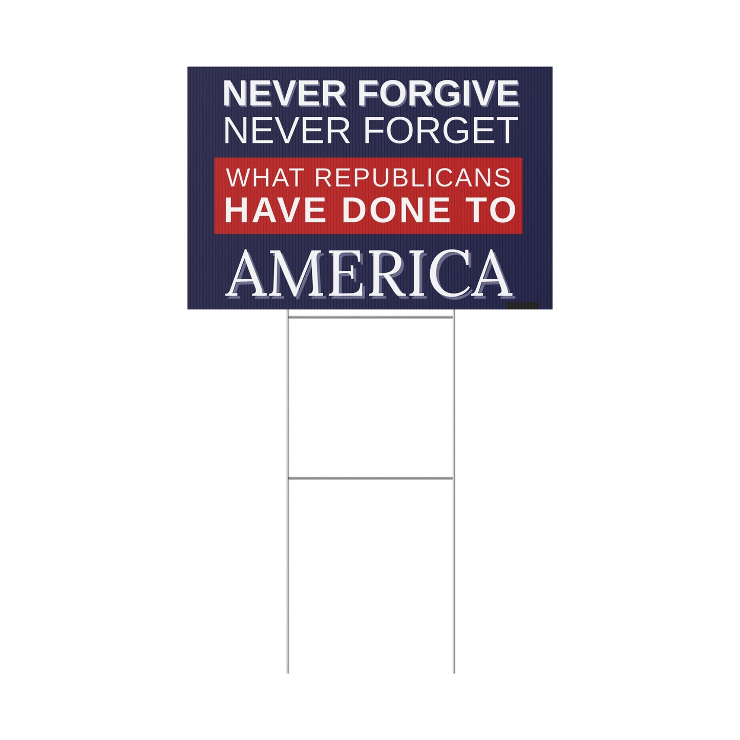 Anti Trump Yard Sign | Protest Sign | Anti Trump Sign | Political Yard Sign - Print on Both Sides - 18" x 24"