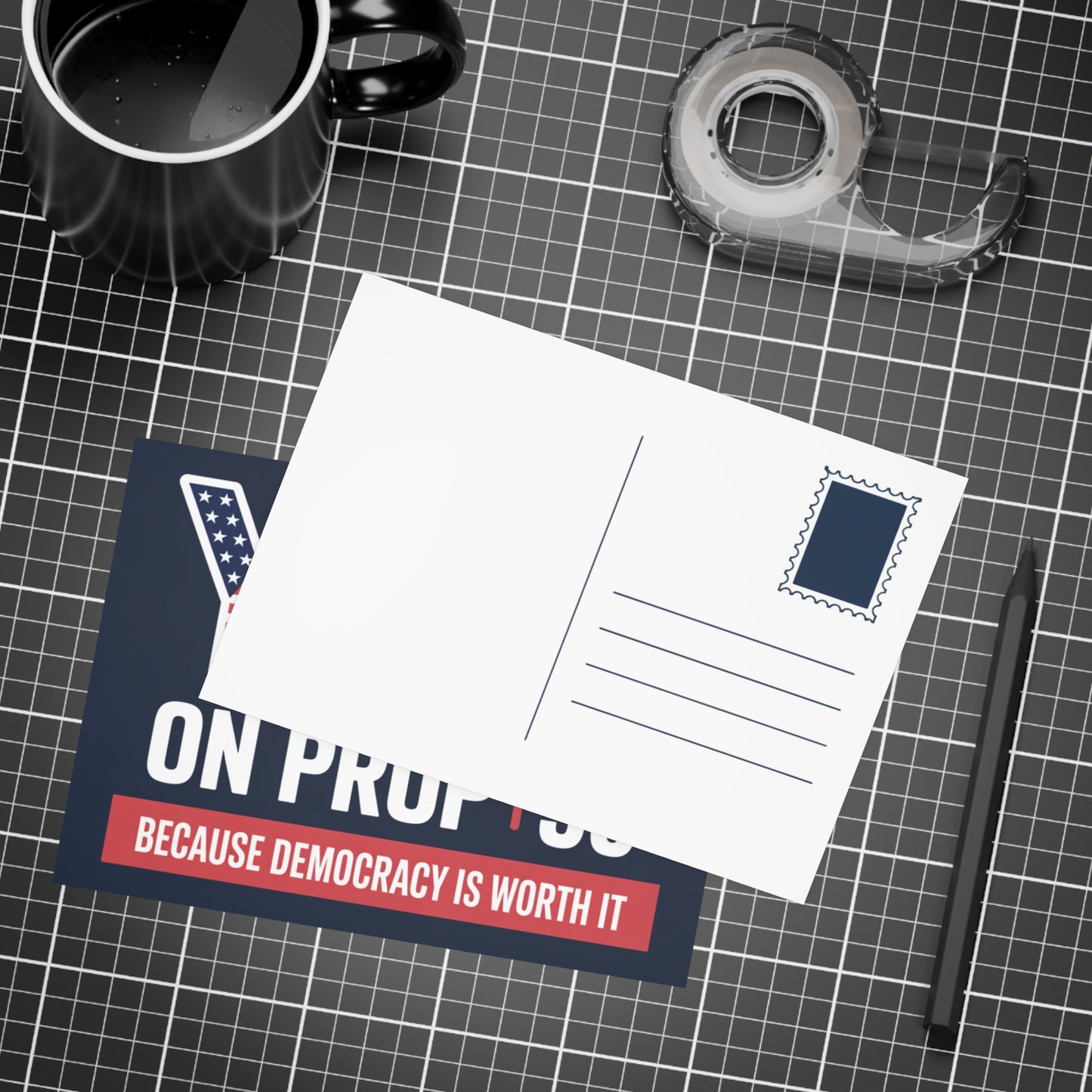Yes on Prop 50 Postcards, Election Rigging Response Act Postcards, 6.25" x 4.6", 10, 30 or 50 Pack