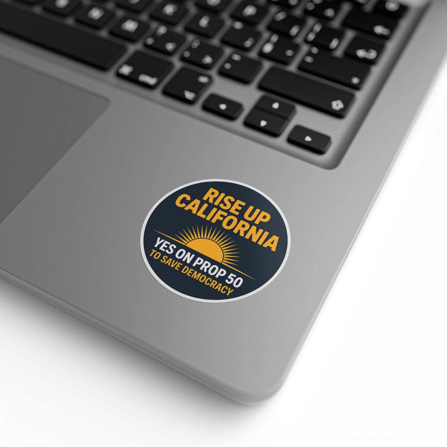 Yes on Prop 50 Stickers, Rolls of 50, 100 or 250, 1 inch or 2 inches, Free Shipping, Election Rigging Response Act Stickers.