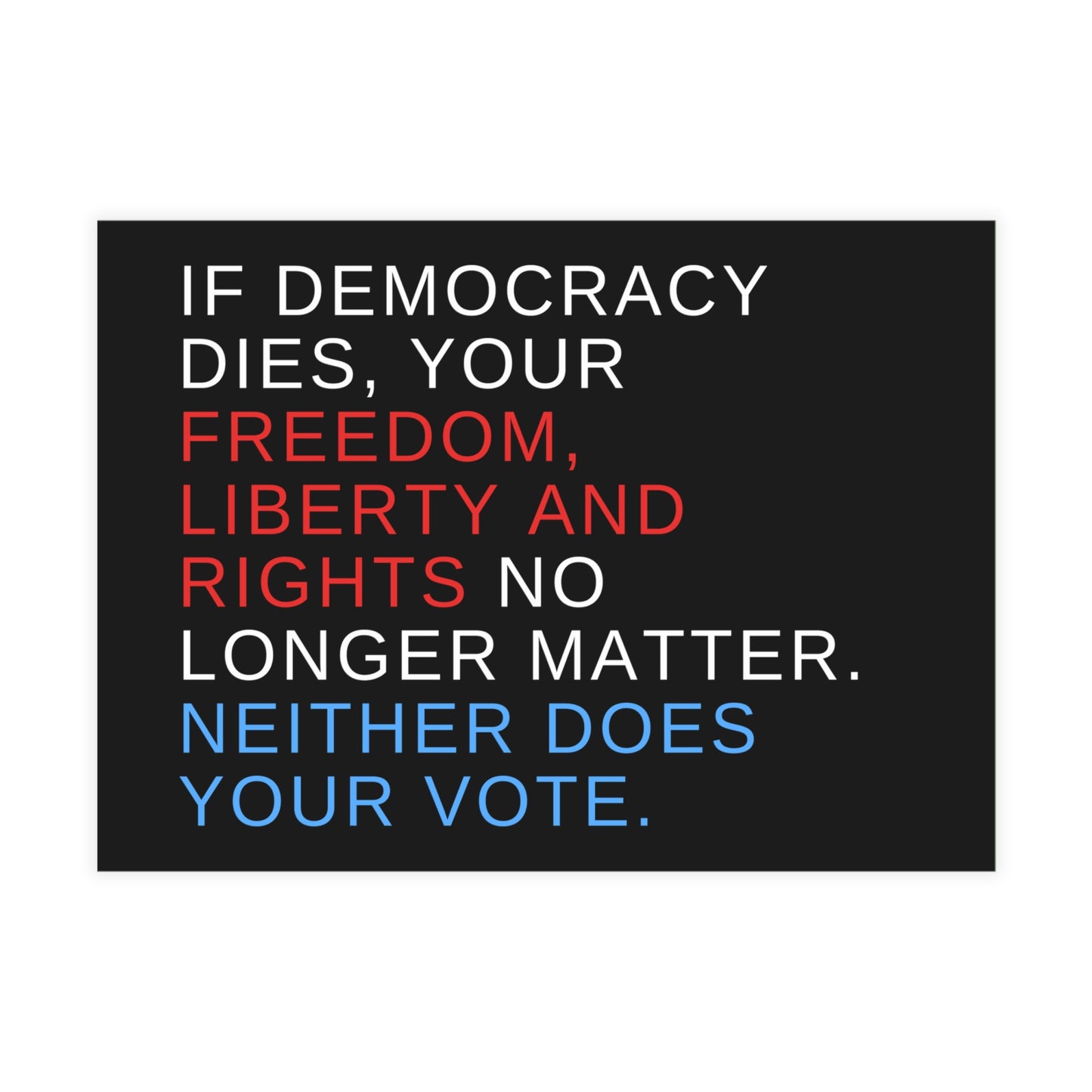 Political Notecards, Political Postcards w/Envelopes, 10, 30 or 50 Packs, 5" x 7", Vote Postcards, Social Justice Postcards, Resistance Postcards