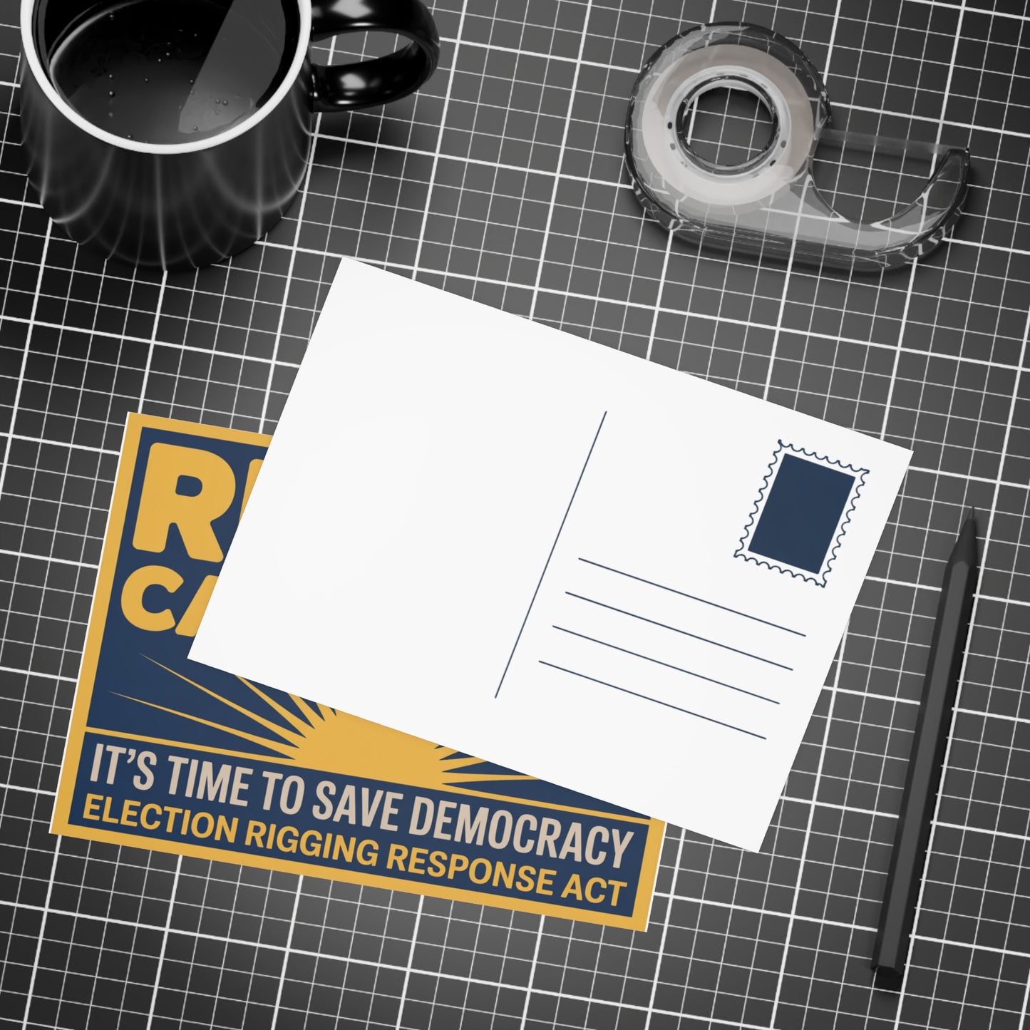Prop 50 Postcards, Election Rigging Response Act Postcards, 6.25" x 4.6", 10, 30 or 50 Pack