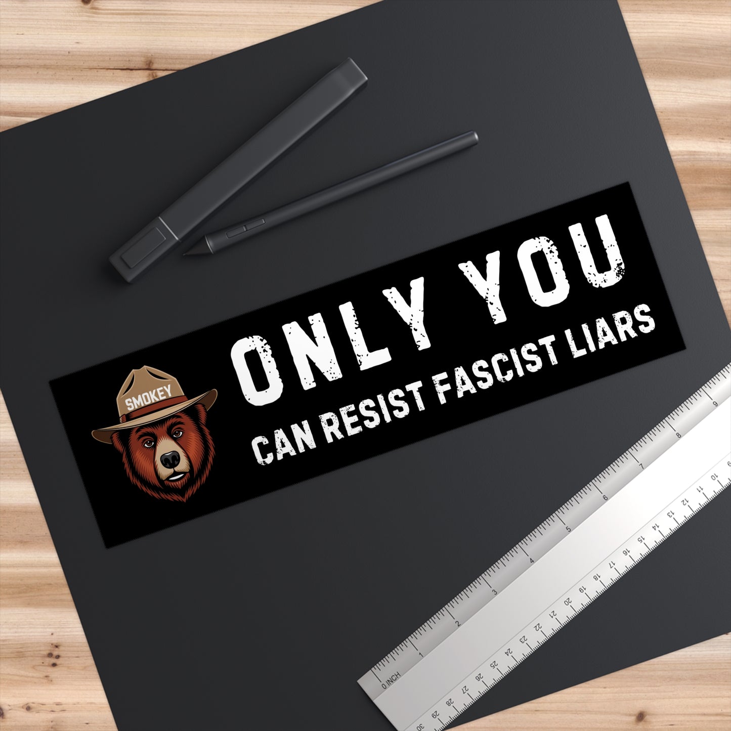 Only You Can Resist Fascist Liars Bumper Sticker | Fascist, Anti Trump Bumper Sticker
