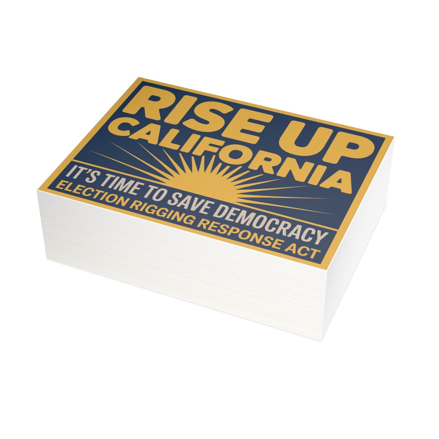 Prop 50 Postcards, Election Rigging Response Act Postcards, 6.25" x 4.6", 10, 30 or 50 Pack