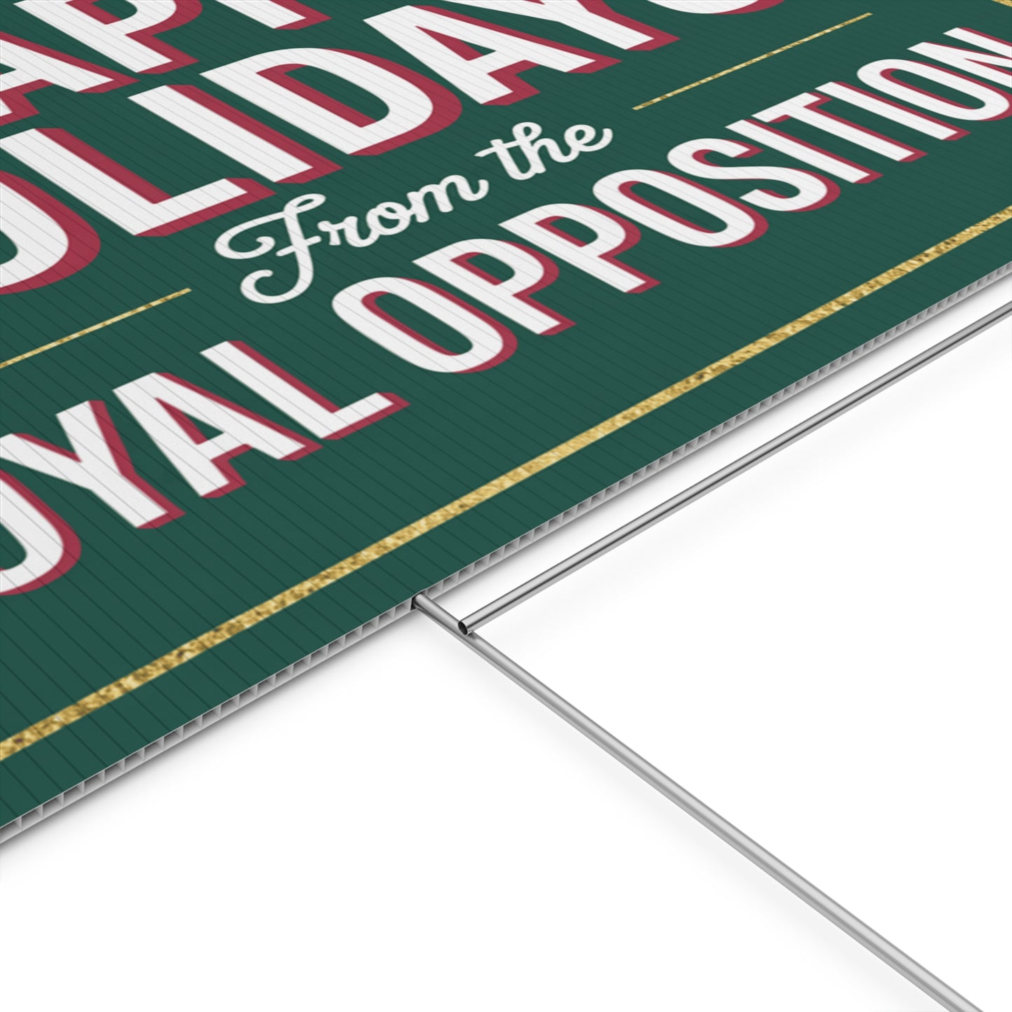 Funny Holiday Yard Sign, Funny Political Christmas Yard Sign, Anti Trump Yard Sign with H Stake, Democracy Yard Sign, Multiple Sizes