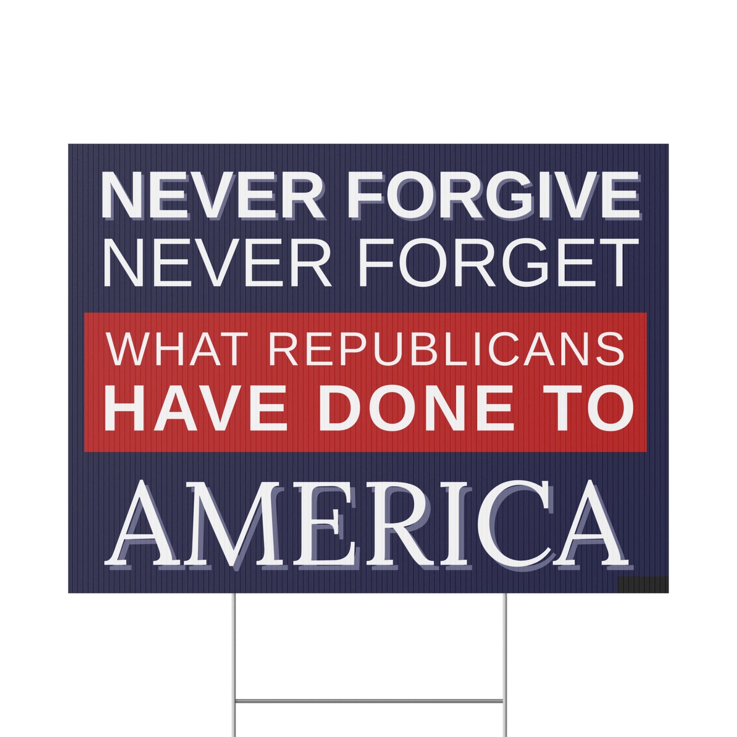 Anti Trump Yard Sign | Protest Sign | Anti Trump Sign | Political Yard Sign - Print on Both Sides - 18" x 24"