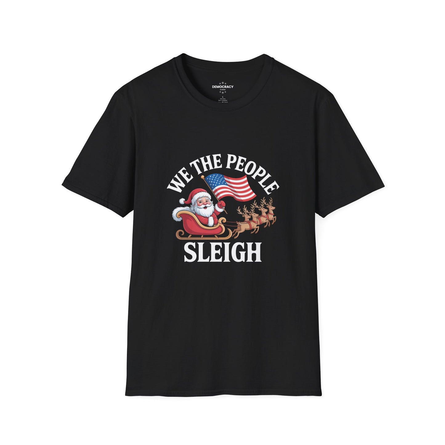 We the People Sleigh Tshirt, Unisex, Multiple Colors, Merry Resistmas Shirt, Holiday Tshirt, Holiday Shirt, Christmas Tshirt, Free Shipping