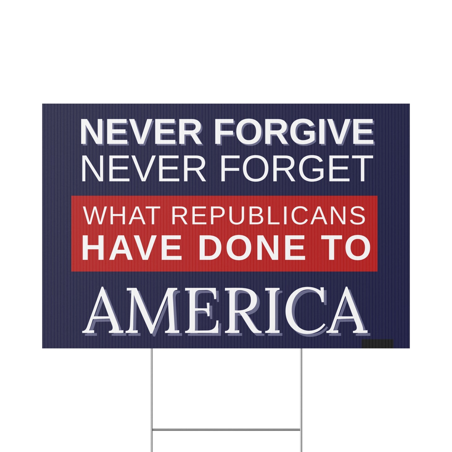 Anti Trump Yard Sign | Protest Sign | Anti Trump Sign | Political Yard Sign - Print on Both Sides - 18" x 24"
