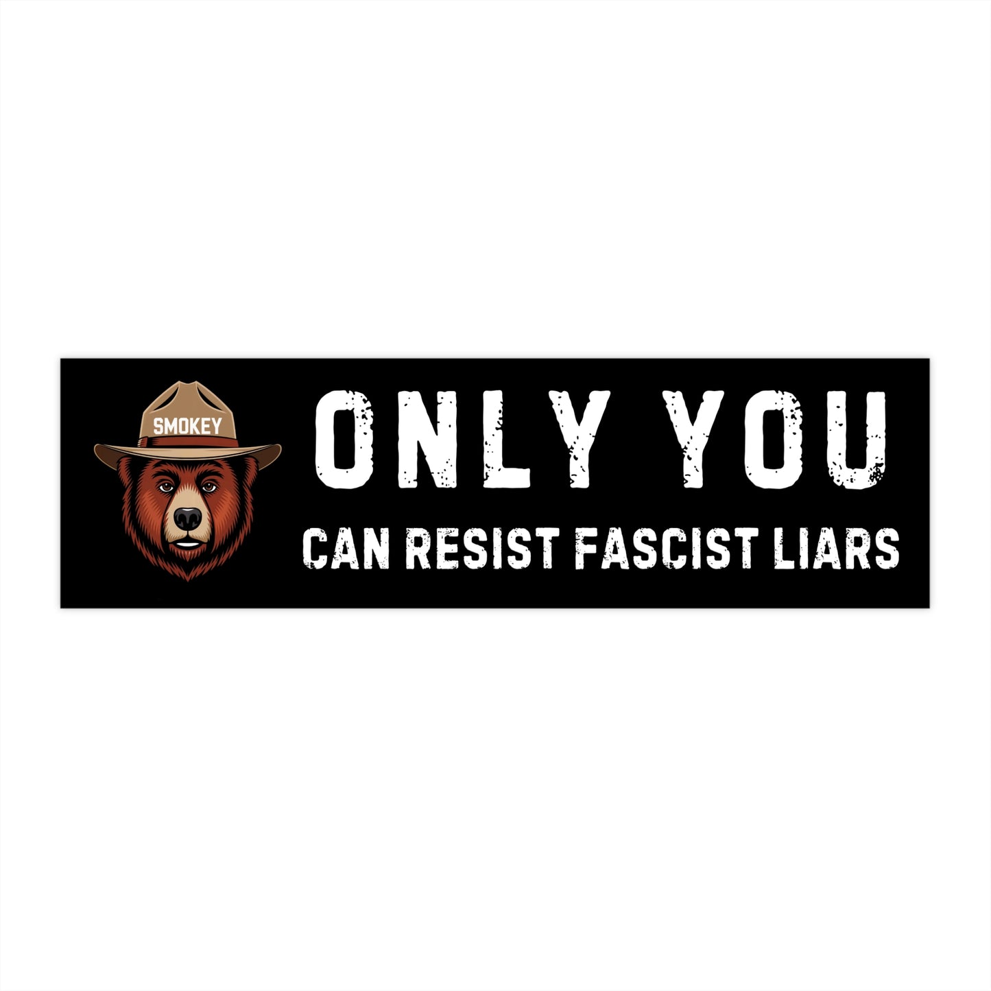 Only You Can Resist Fascist Liars Bumper Sticker | Fascist, Anti Trump Bumper Sticker