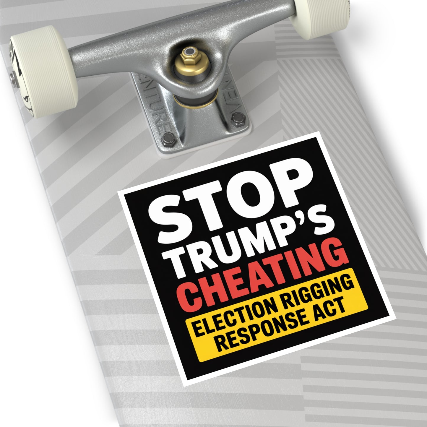 Election Rigging Response Act Sticker, Prop 50 Sticker, Stop Trump's Cheating, Fair Maps Sticker, Indoor/Outdoor, Multiple Sizes