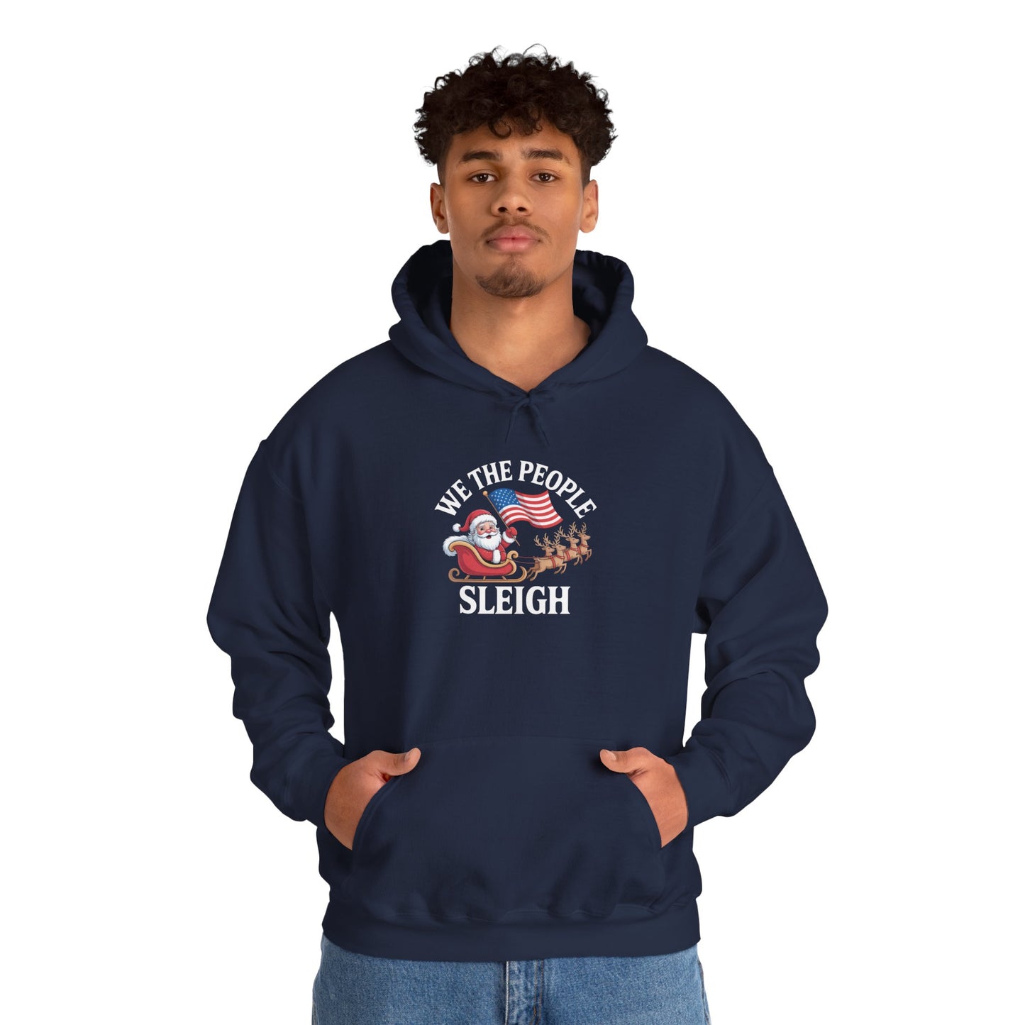 We the People Sleigh Hoodie, Merry Resistmas Hoodie, Holiday Hoodie, Christmas Hoodie, Resistance Hoodie, Multiple Colors, Free Shipping