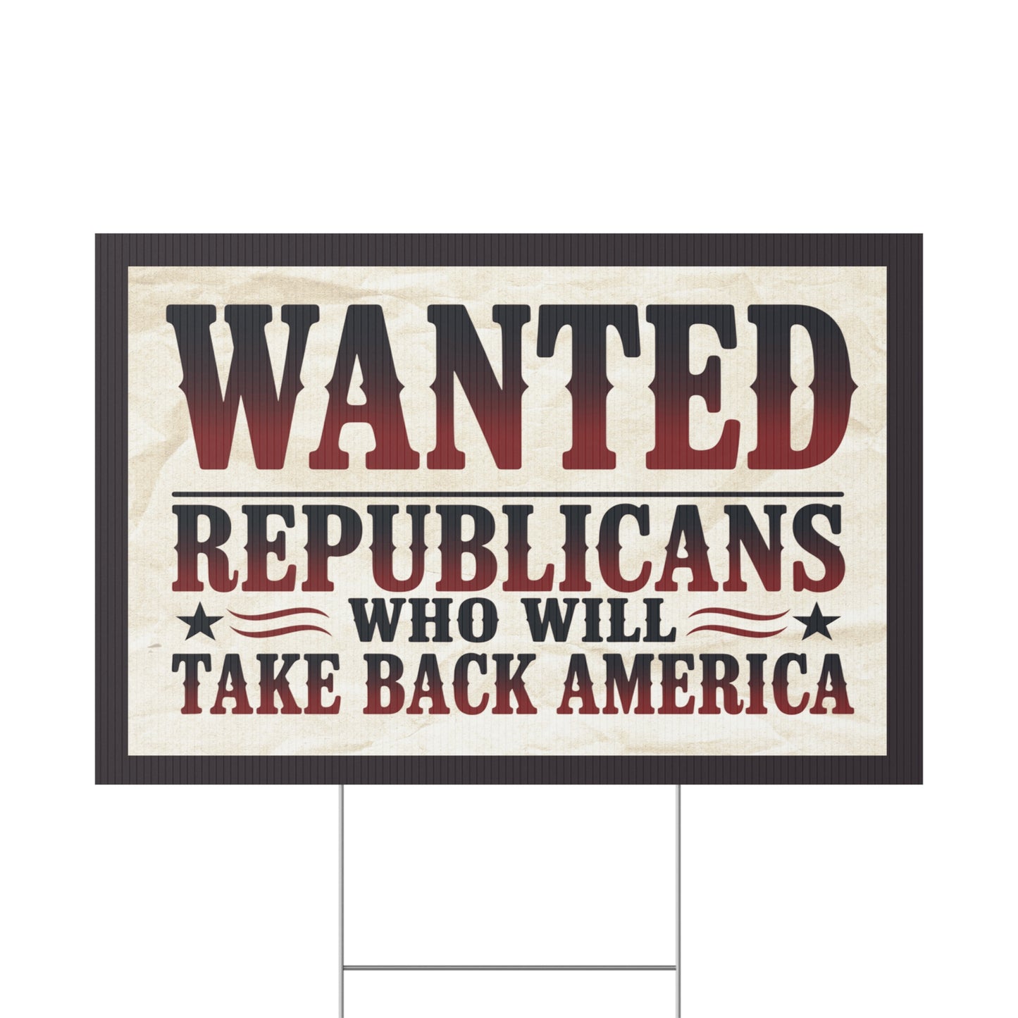 Anti MAGA Yard Sign, Republican Yard Sign Country Over Party Yard Sign, Print on Both Sides, Multiple Sizes