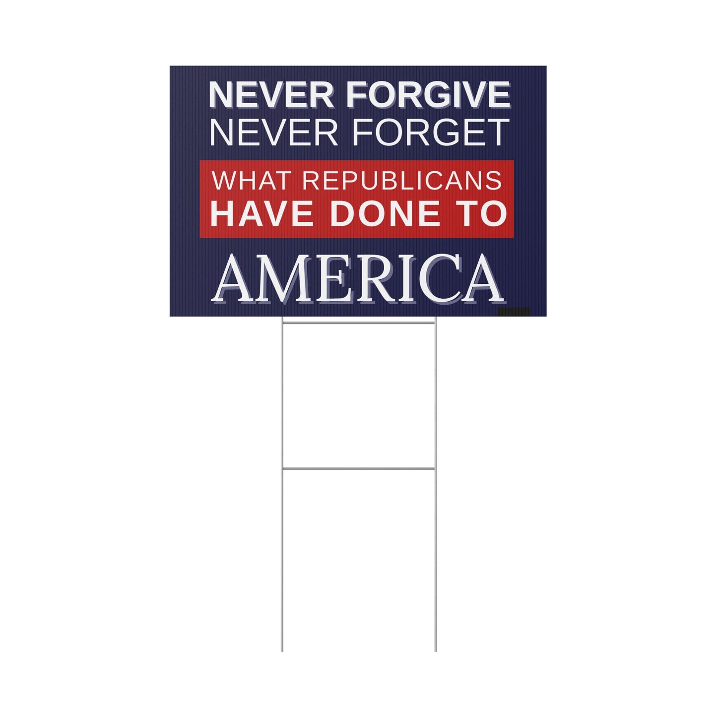 Anti Trump Yard Sign | Protest Sign | Anti Trump Sign | Political Yard Sign - Print on Both Sides - 18" x 24"