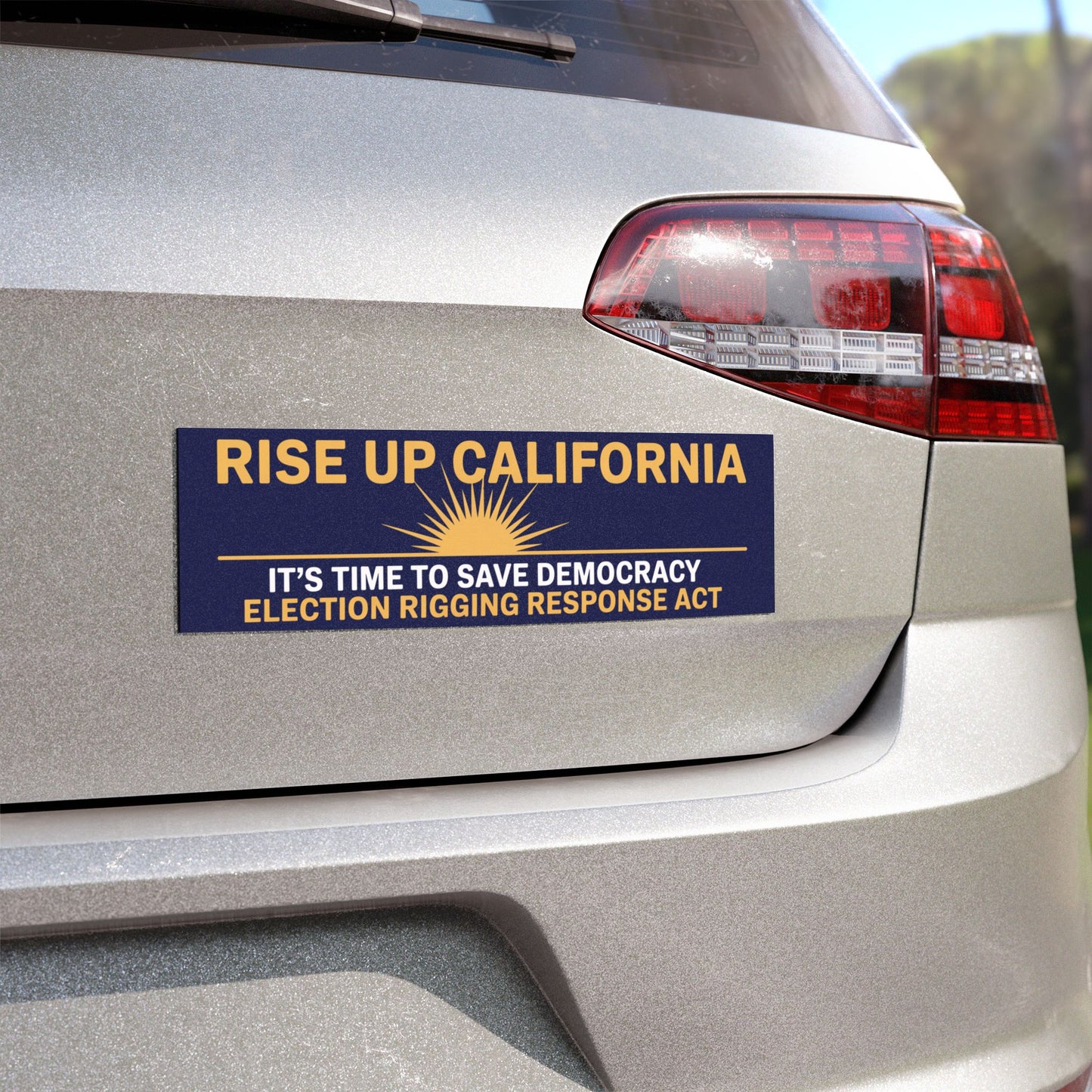 Election Rigging Response Act Car Magnet, Prop 50 Car Magnet, Election Rigging Magnet, CA Protest Sign, Free Shipping