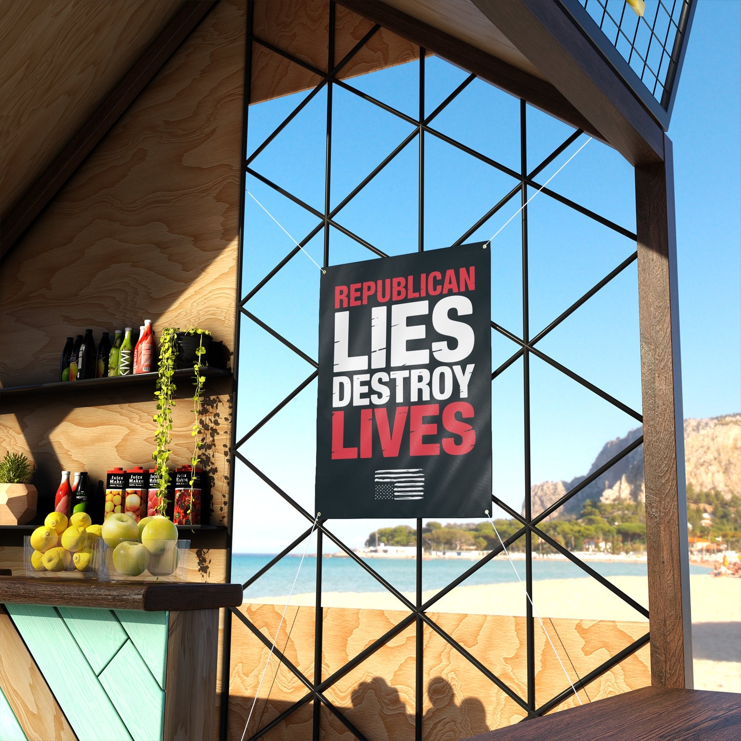 Anti Trump Banner, Protest Banner, Activist Banner, Anti Republican Banner, Free Shipping