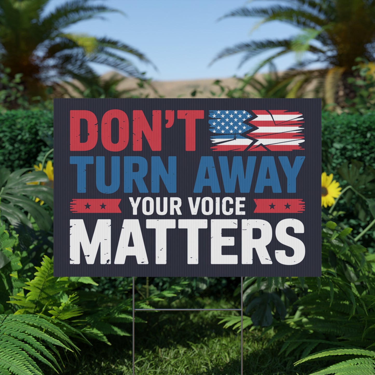 Your Voice Matters Yard Sign, Resistance Yard Sign, Protest Signs, Anti Trump Signs, Resist Signs, Signs for Protest, Multiple Sizes