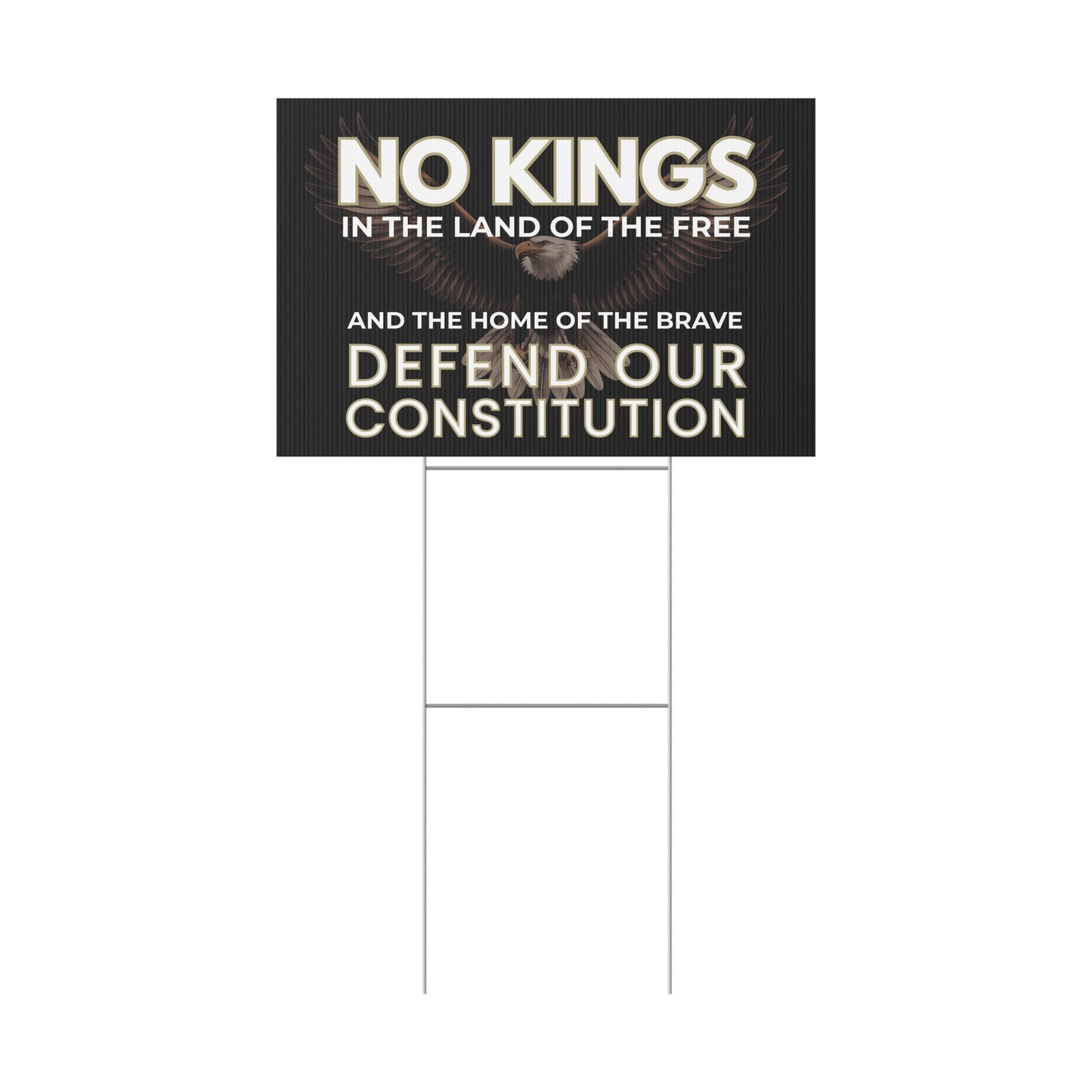 No Kings Yard Sign, No Kings Protest Sign, Patriotic Yard Sign, Defend Constitution, Protest Signs, Anti Trump Yard Signs, Multiple Sizes