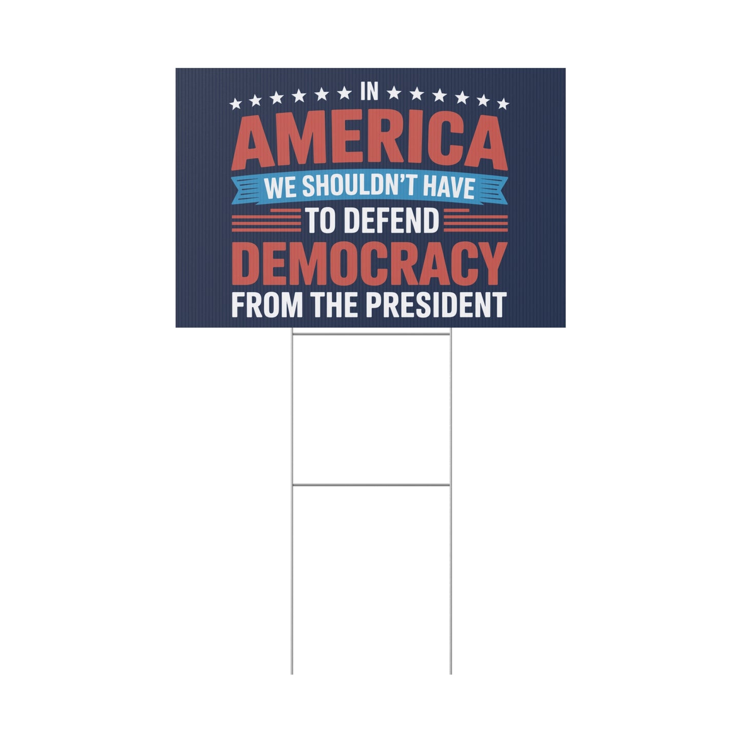 Defend Democracy Yard Sign, Resistance Yard Sign, Protest Signs, Anti Trump Signs, Resist Signs, Signs for Protest, Multiple Sizes