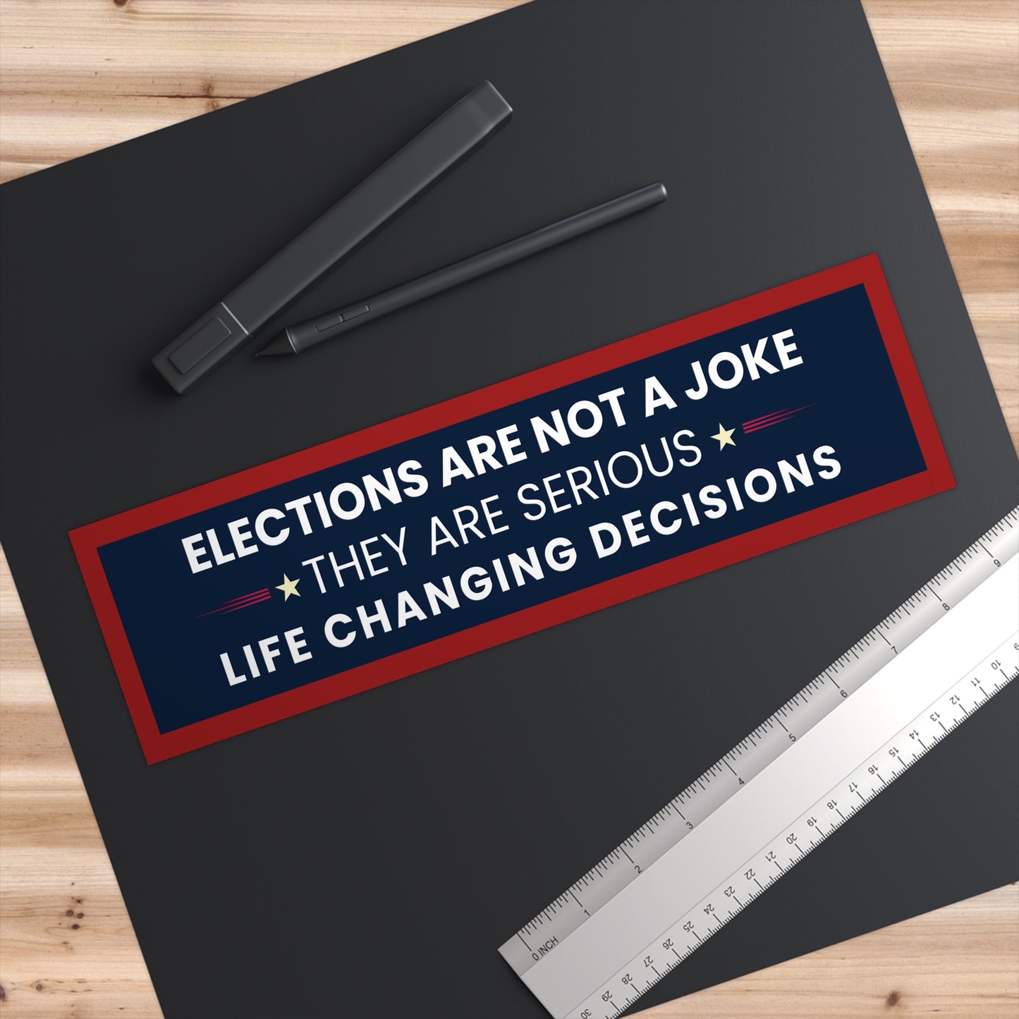Elections Are Not a Joke Bumper Sticker, Anti Trump Bumper Sticker, Anti MAGA Bumper Sticker, Anti Republican Bumper Sticker, Free Shipping