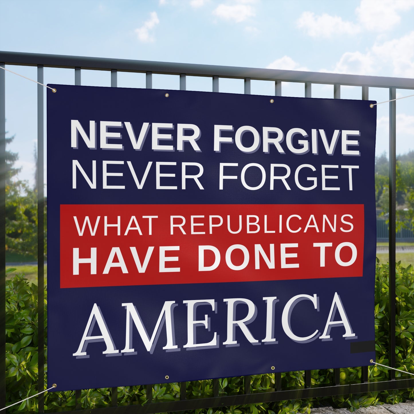 Anti Trump Banner, Protest Banner, Activist Banner, Anti Republican Banner, Free Shipping