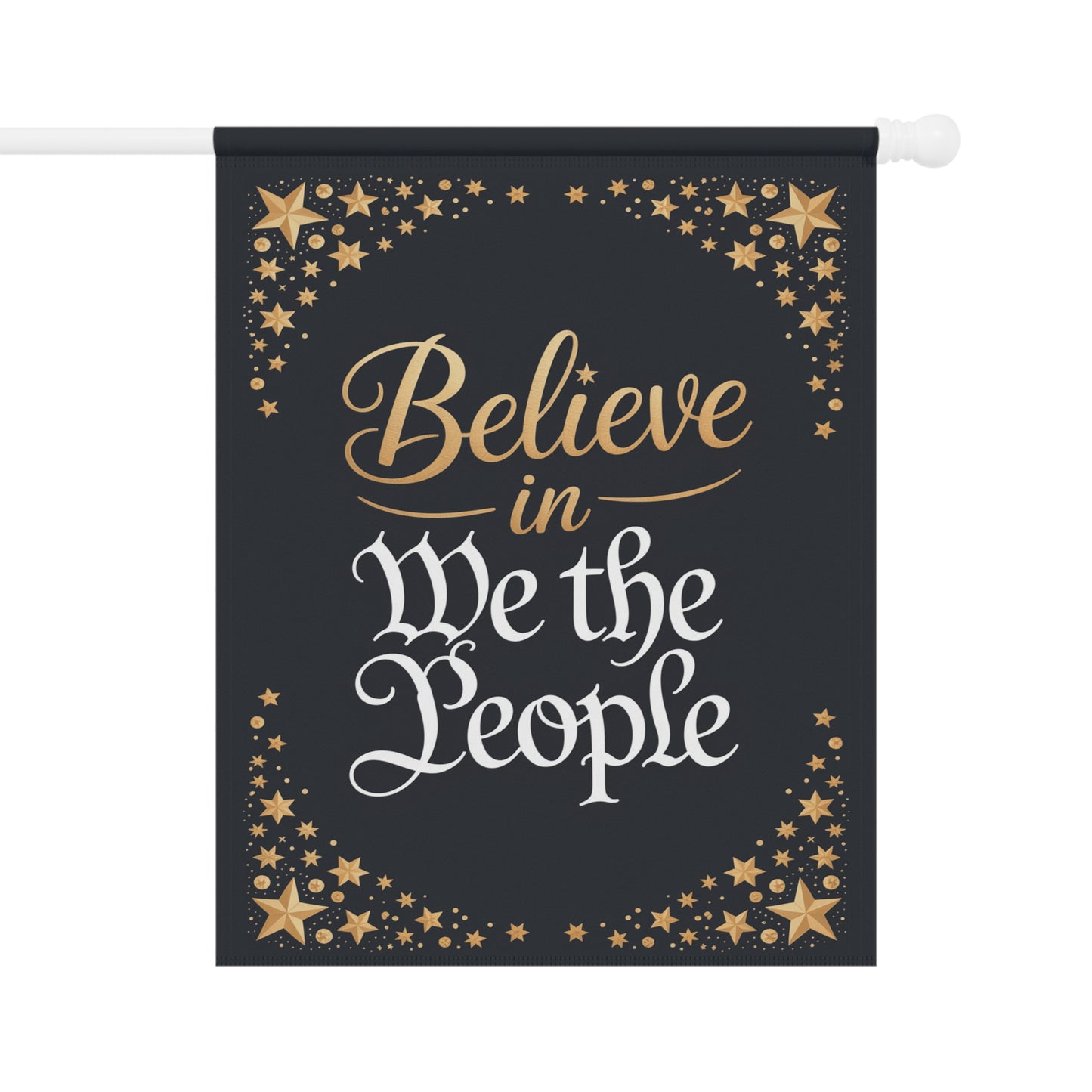 Believe in We the People Holiday Garden Flag, Christmas Garden Flag, Holiday Garden Flag, Funny Political Holiday Decor, Democracy Gift