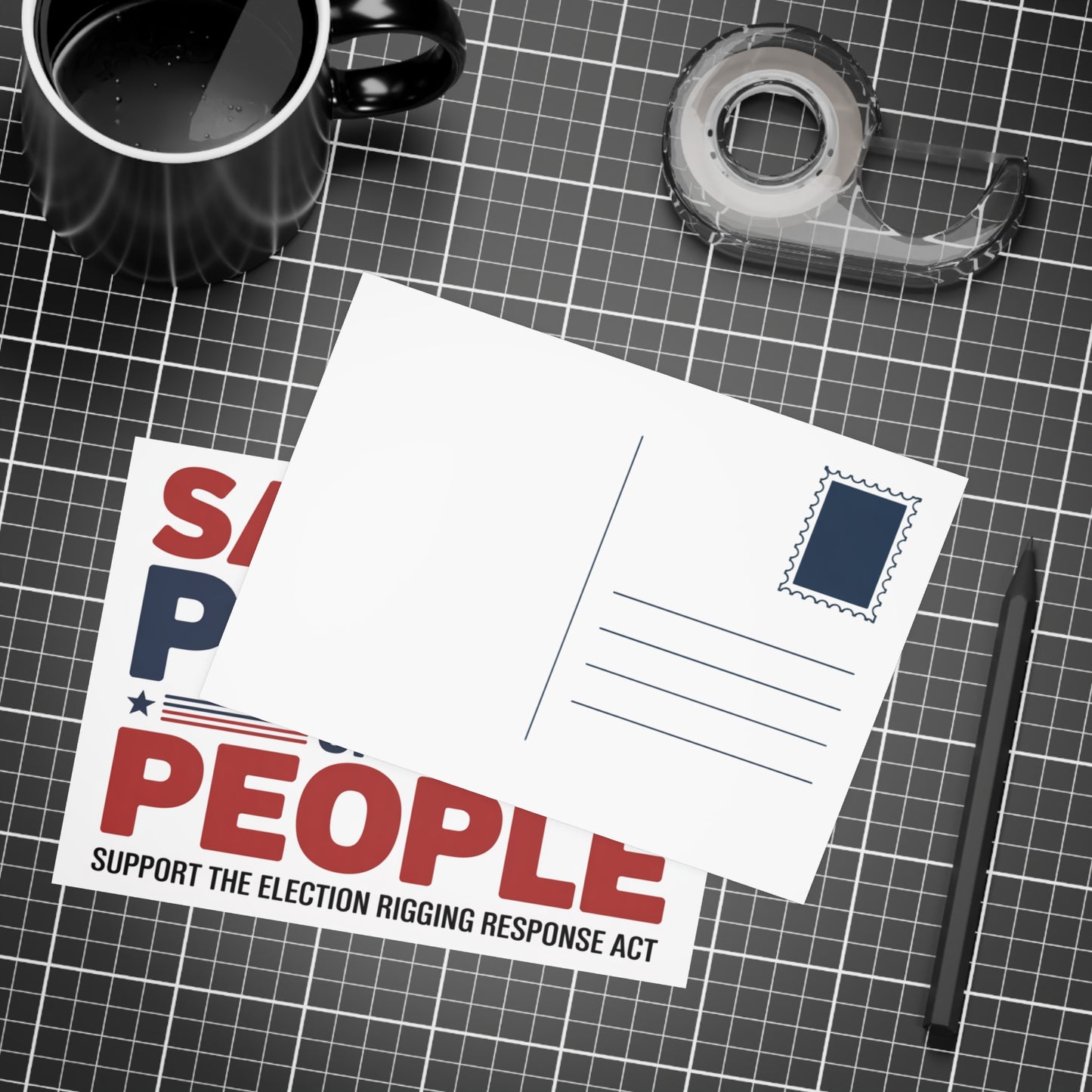 Prop 50 Postcards, Election Rigging Response Act Postcards, 6.25" x 4.6", 10, 30 or 50 Pack