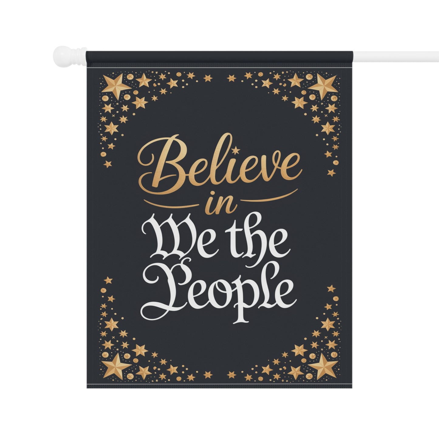 Believe in We the People Holiday Garden Flag, Christmas Garden Flag, Holiday Garden Flag, Funny Political Holiday Decor, Democracy Gift