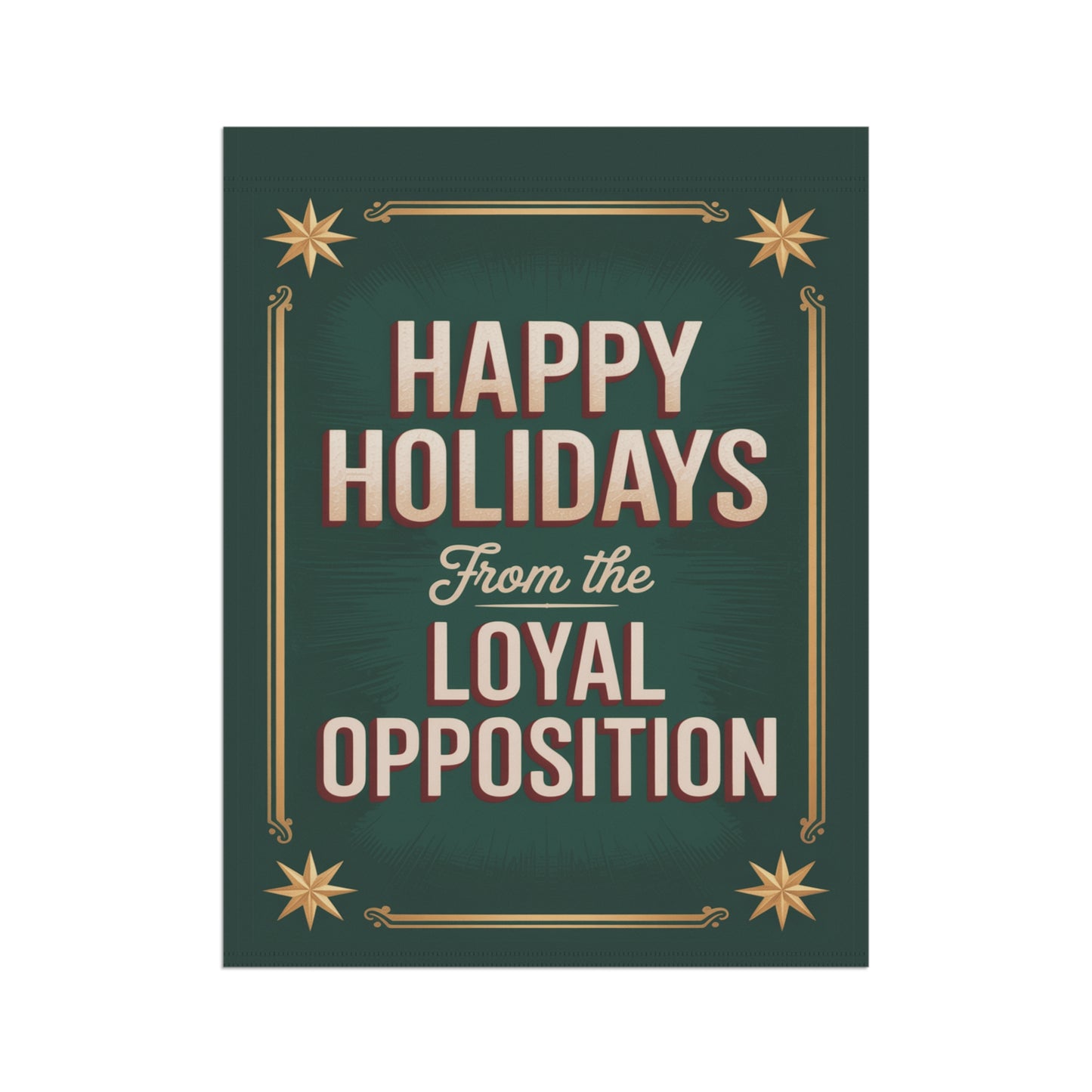 Funny Anti Trump Garden Flag, Christmas Garden Flag, Holiday Garden Flag, Funny Political Holiday Decor, Democracy Gift, Free Shipping