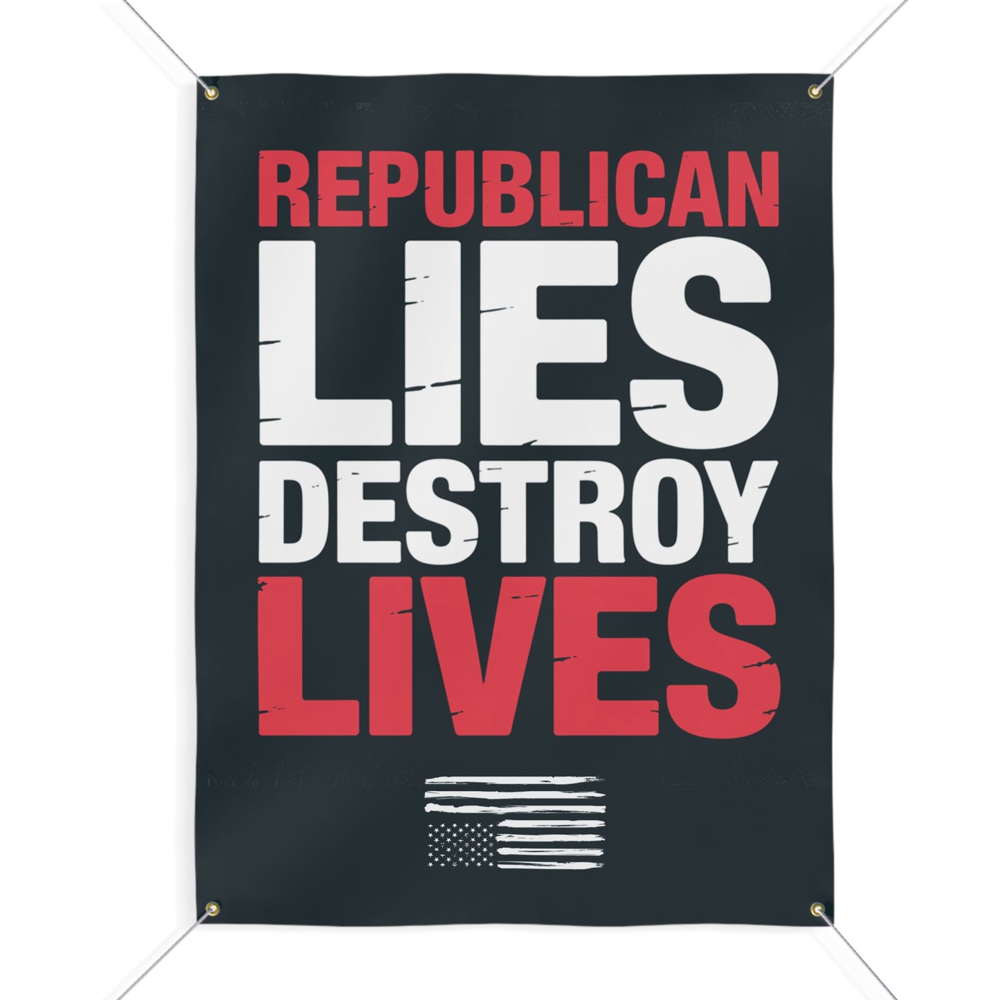 Anti Trump Banner, Protest Banner, Activist Banner, Anti Republican Banner, Free Shipping