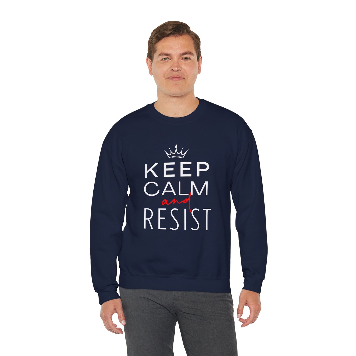 Keep Calm and Resist Sweatshirt, Anti Trump Sweatshirt, Resistance Shirt, Political Sweatshirt