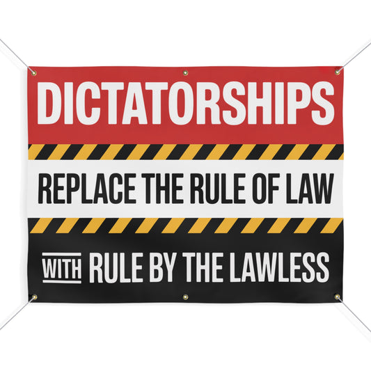 Dictator Banner, Anti Trump Banners, Protest Banners, Anti MAGA Banners, Resistance Signs, Political Banners, Free Shipping