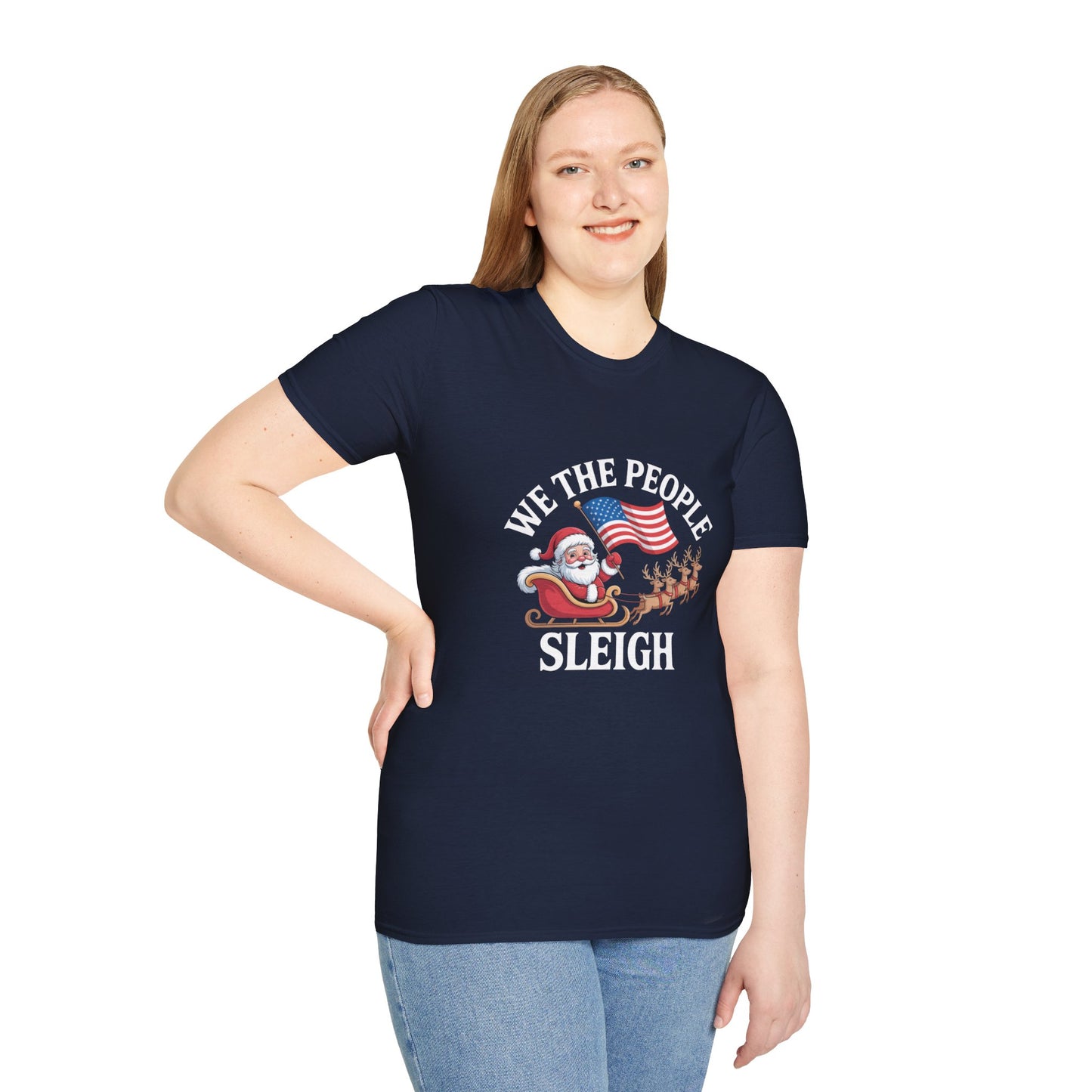 We the People Sleigh Tshirt, Unisex, Multiple Colors, Merry Resistmas Shirt, Holiday Tshirt, Holiday Shirt, Christmas Tshirt, Free Shipping
