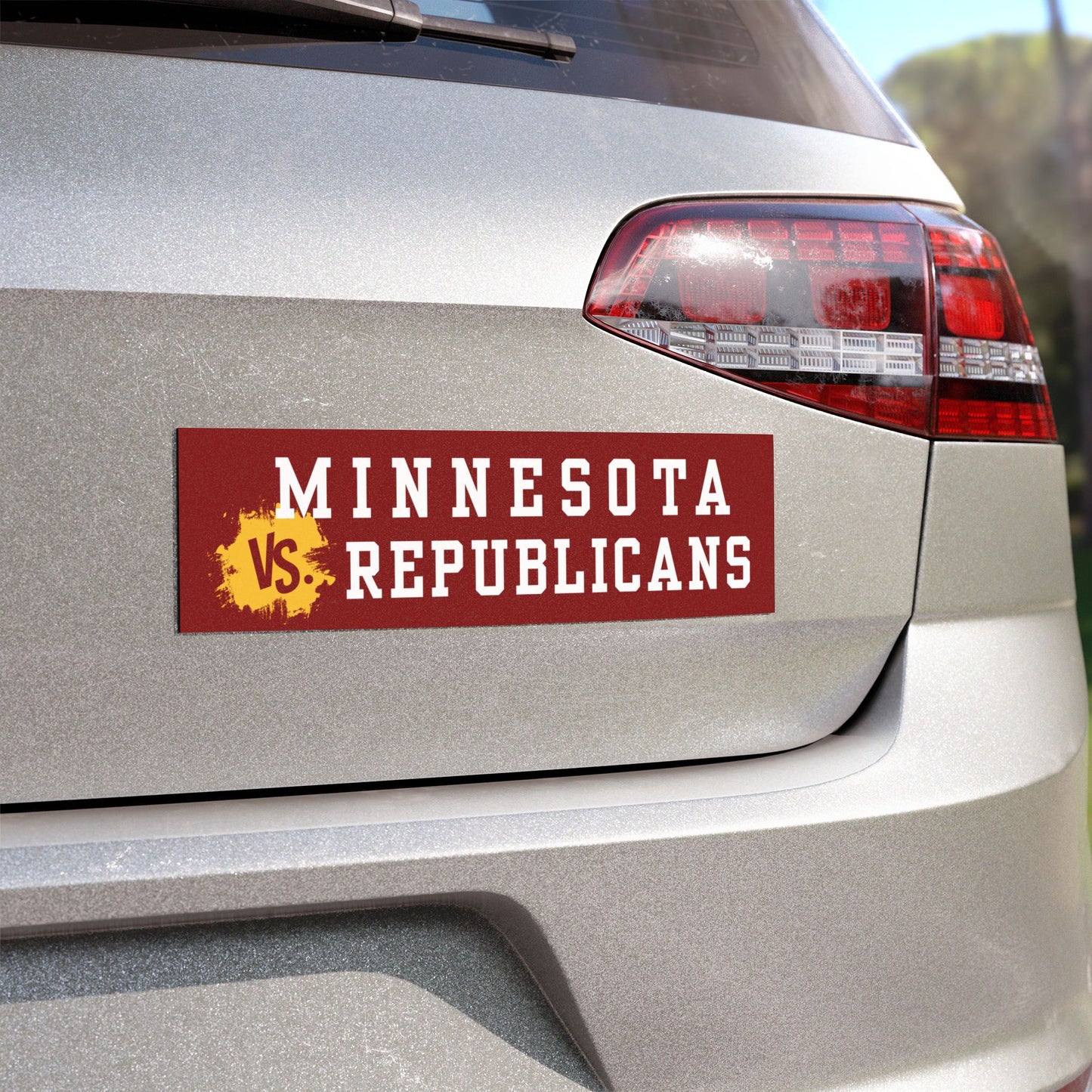 Minnesota vs Republicans Car Magnet Maroon