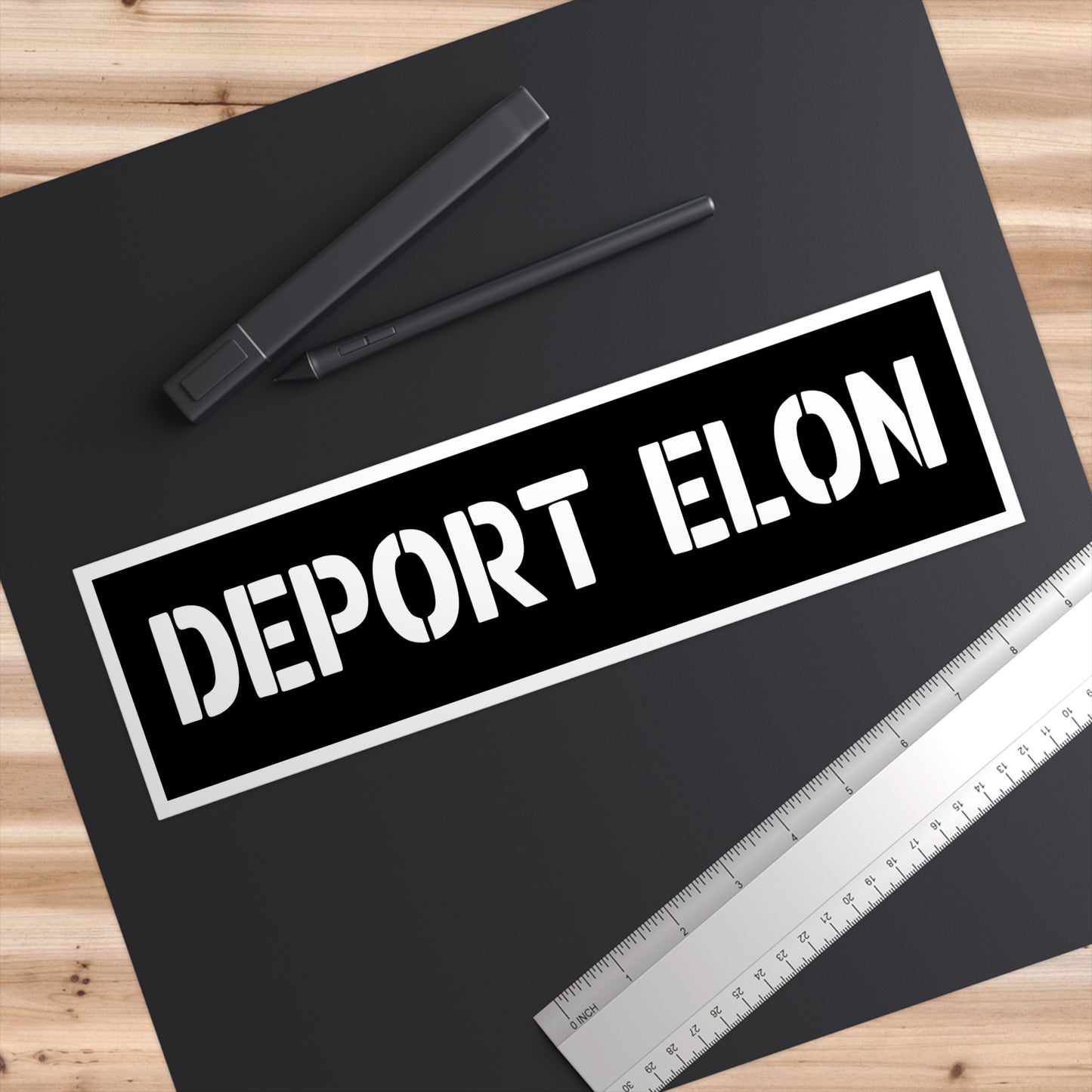 Deport Elon Bumper Sticker, Anti Trump Sticker, Pro-Democracy Vinyl Sticker