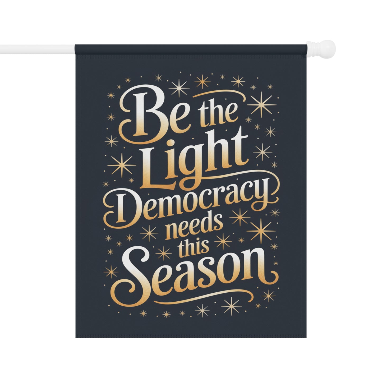 Democracy Holiday Garden Flag, Christmas Garden Flag, Holiday Garden Flag, Funny Political Holiday Decor, Democracy Gift, Free Shipping