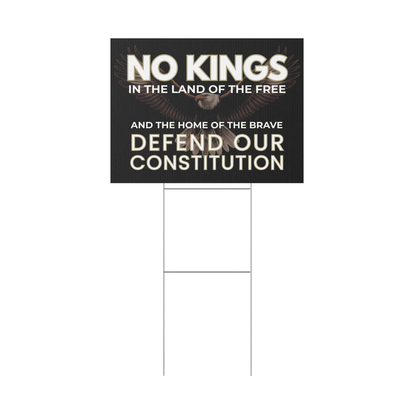 No Kings Yard Sign, No Kings Protest Sign, Patriotic Yard Sign, Defend Constitution, Protest Signs, Anti Trump Yard Signs, Multiple Sizes