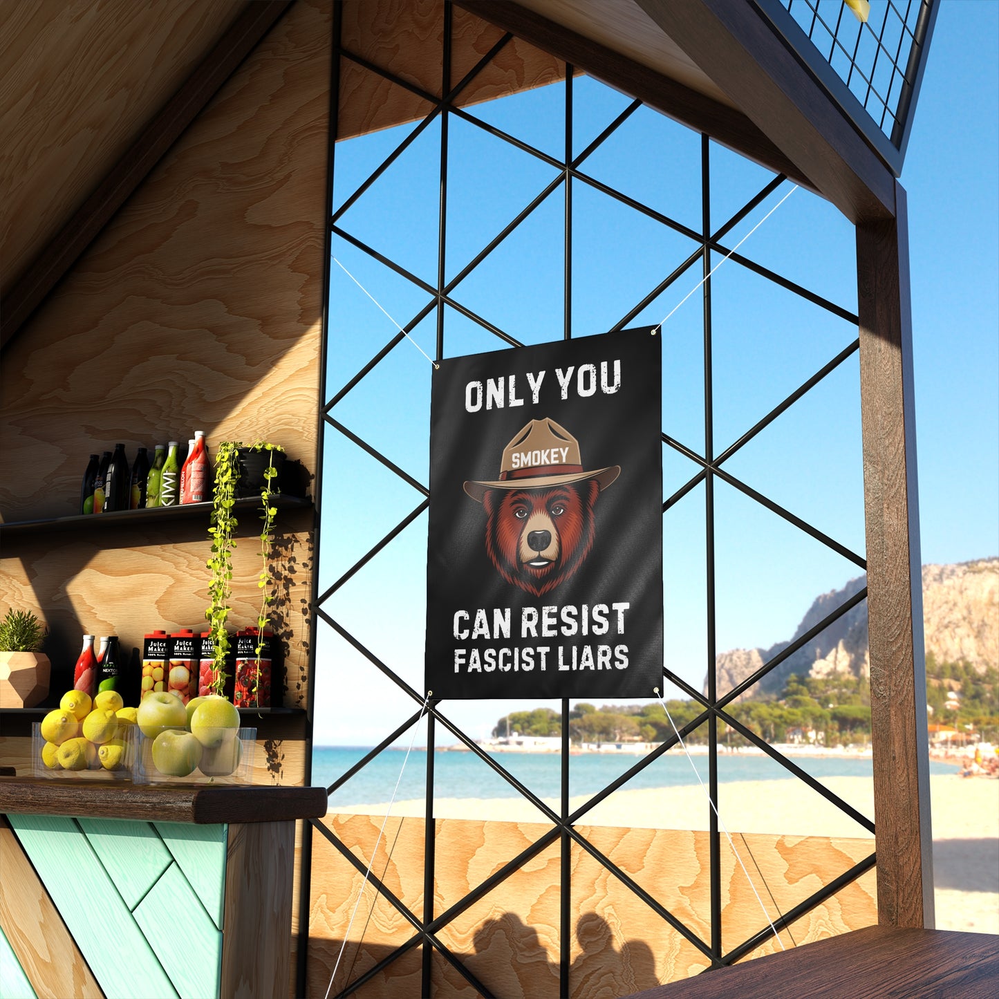 Only You Can Resist Fascist Liars Banner | Fascist Banner, Anti Trump Banner