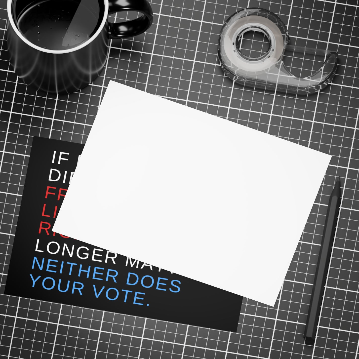 Political Notecards, Political Postcards w/Envelopes, 10, 30 or 50 Packs, 5" x 7", Vote Postcards, Social Justice Postcards, Resistance Postcards