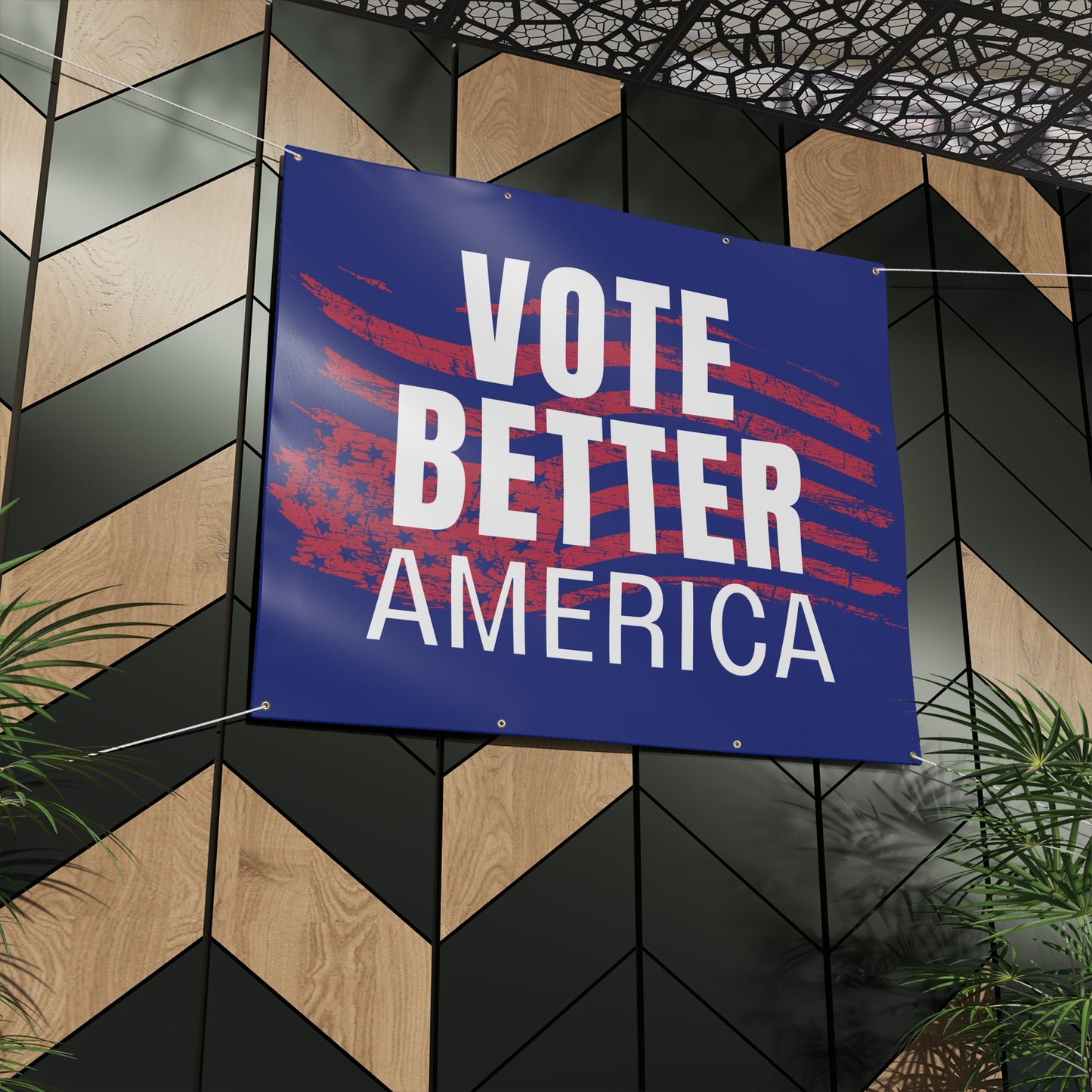 Vote Better America Banner | Anti-Trump Protest Banner | 48x36 or 72x60 Vinyl Sign
