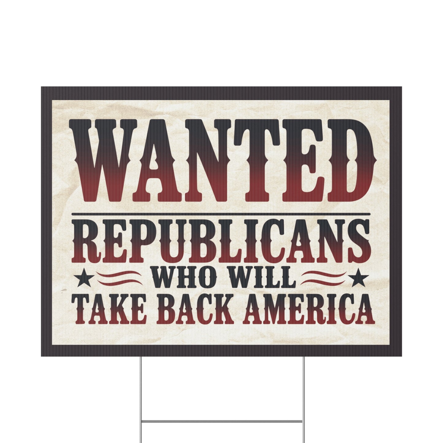 Anti MAGA Yard Sign, Republican Yard Sign Country Over Party Yard Sign, Print on Both Sides, Multiple Sizes
