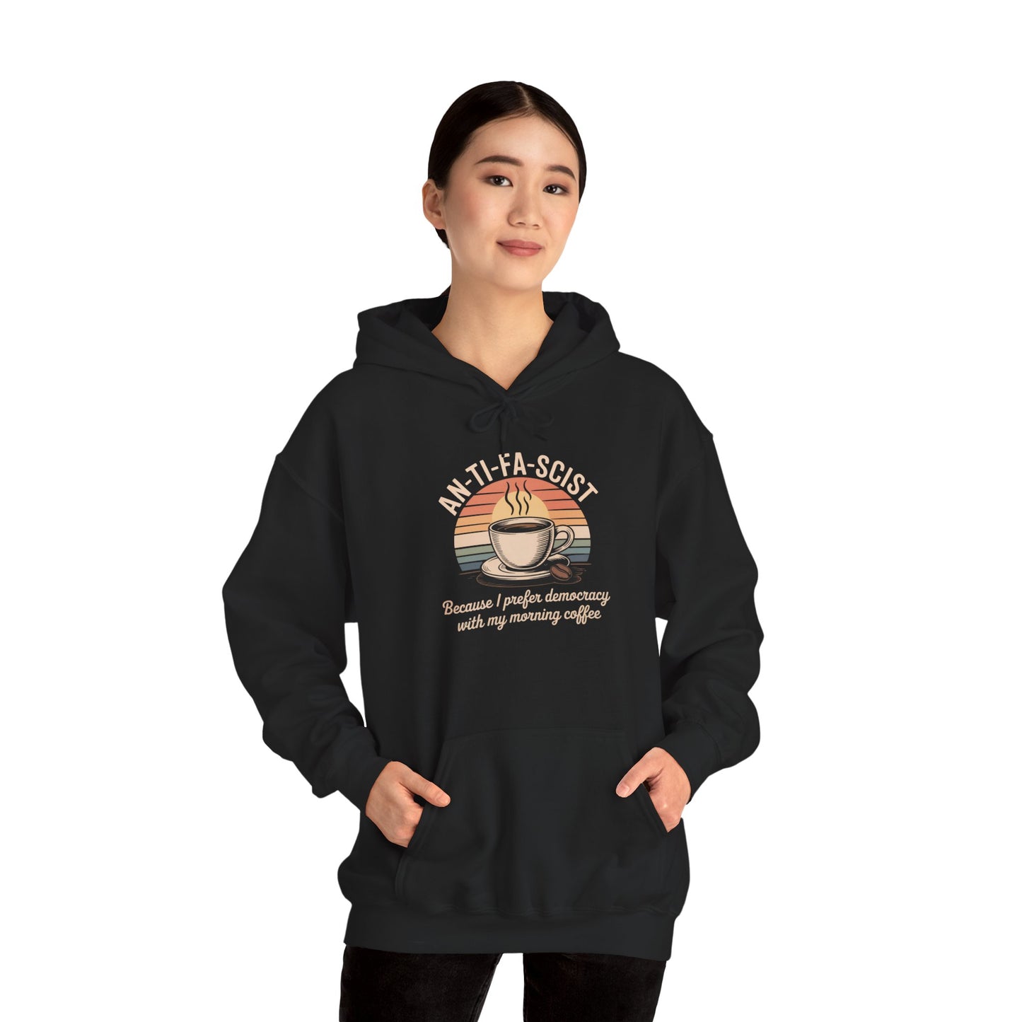 Funny Antifa Hoodie, Anti Fascist Hoodie, Anti Fascism Hoodie, Funny Anti Trump Hoodie, Funny Political Hoodie, Unisex Style, Free Shipping